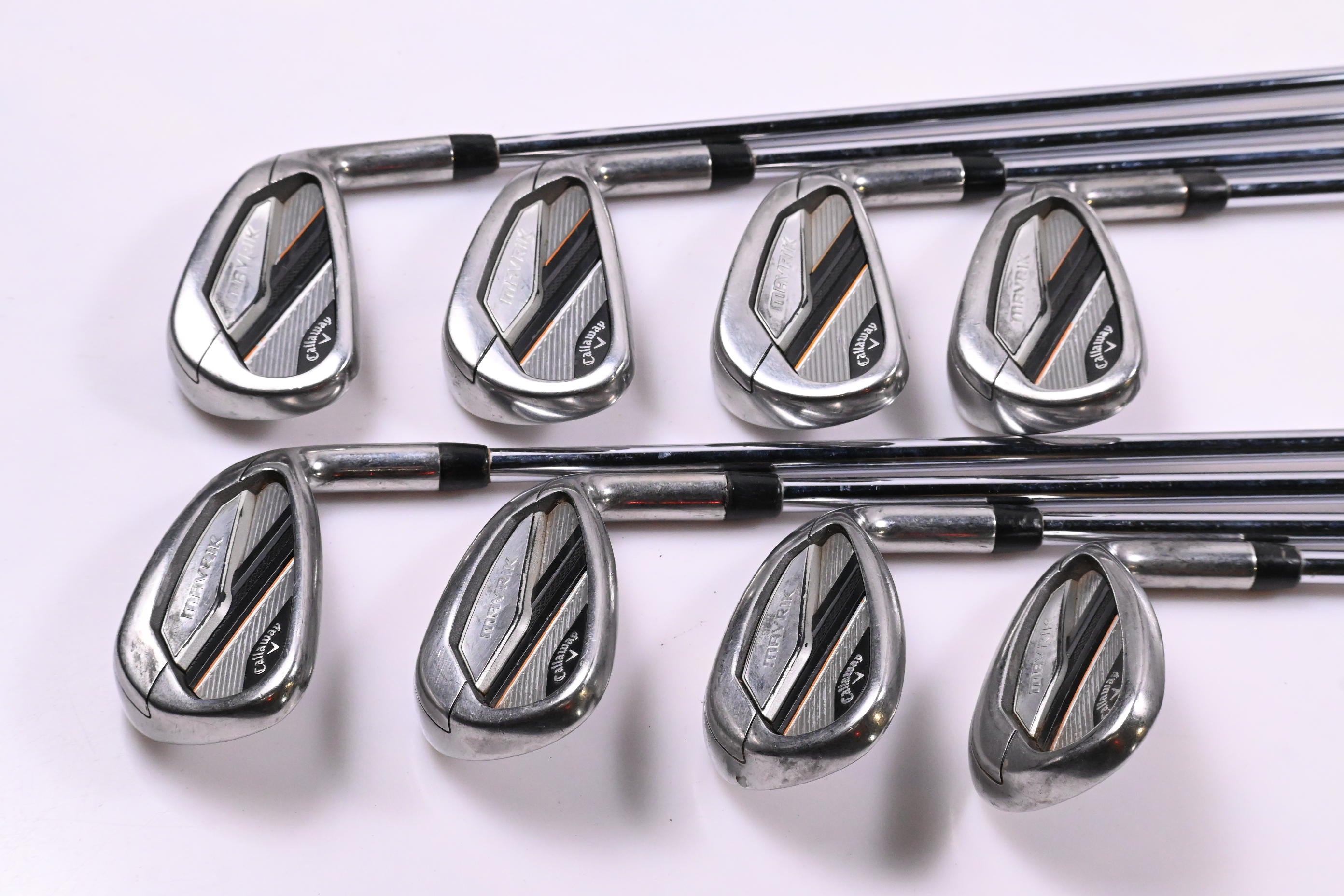 Callaway Mavrik Irons / 5-PW+AW+SW / Regular Flex Elevate MPH 85 Shafts