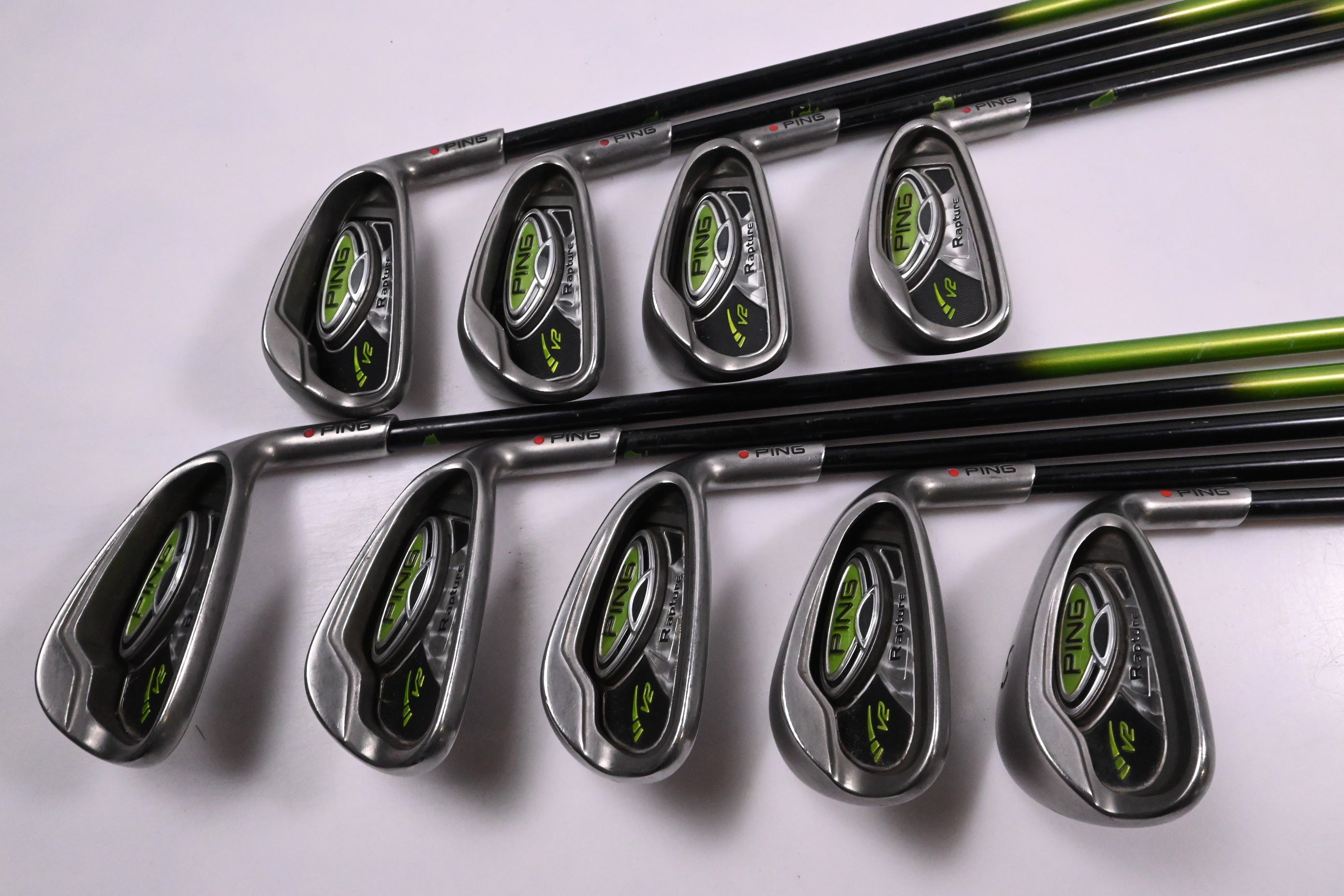 Ping Rapture V2 Irons / 4-PW+UW+SW / Red Dot / Senior Flex Ping TFC 939 Shafts