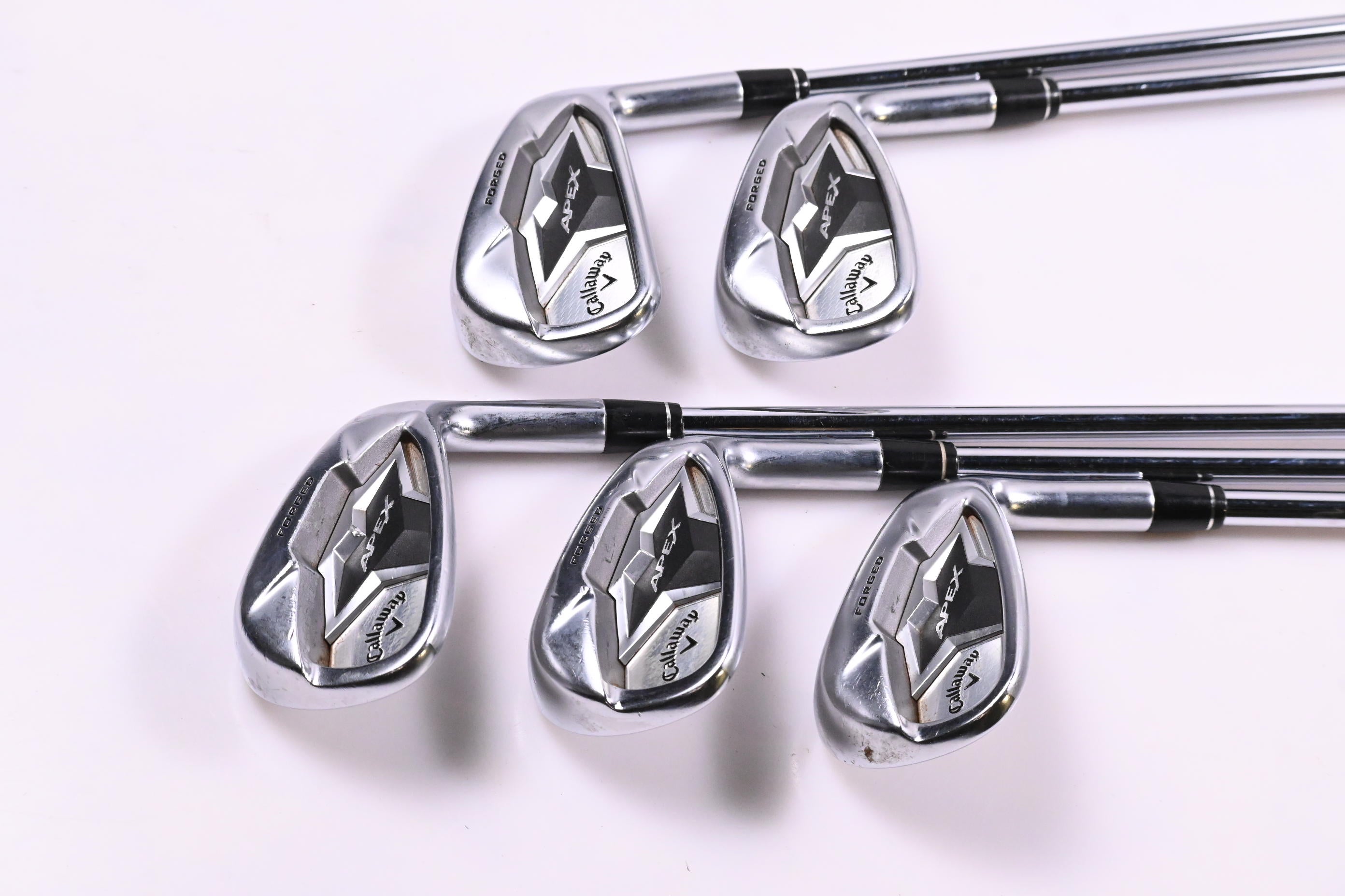 Callaway Apex 19 Irons / 7-PW+AW / Stiff Flex True Temper Elevate 95 Shafts
