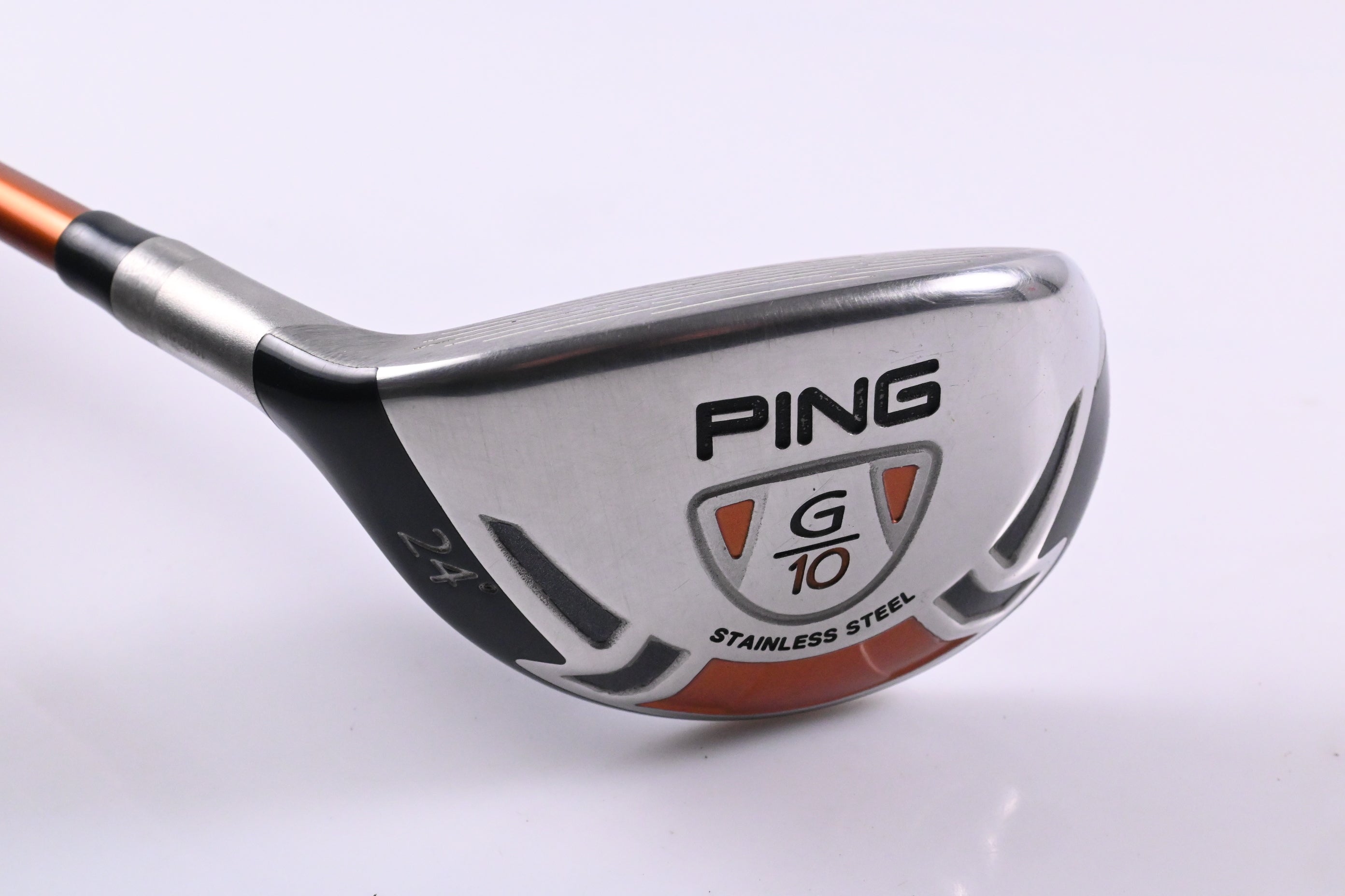 Left Hand Ping G10 #4 Hybrid / 24 Degree / Regular Flex Ping TFC 129 H Shaft
