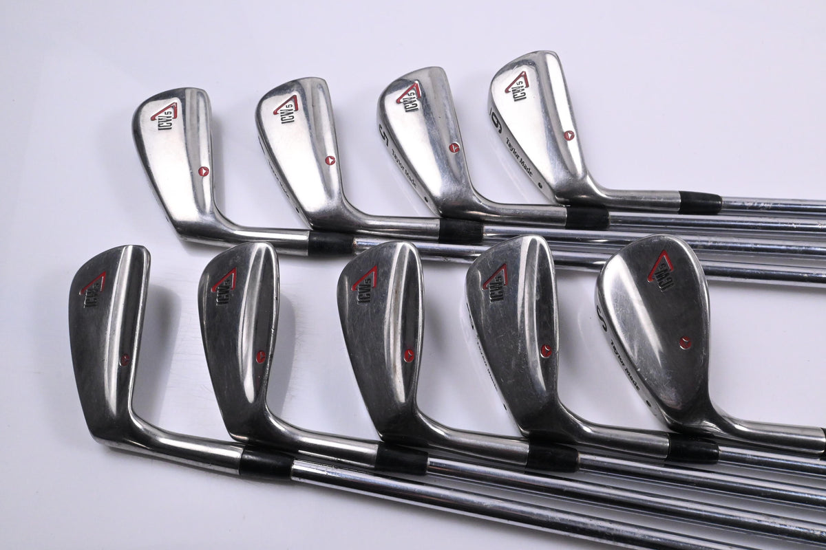 Left Hand Taylormade ICW 5 Irons / 3-PW / Regular Flex Dynamic Gold R300 Shafts