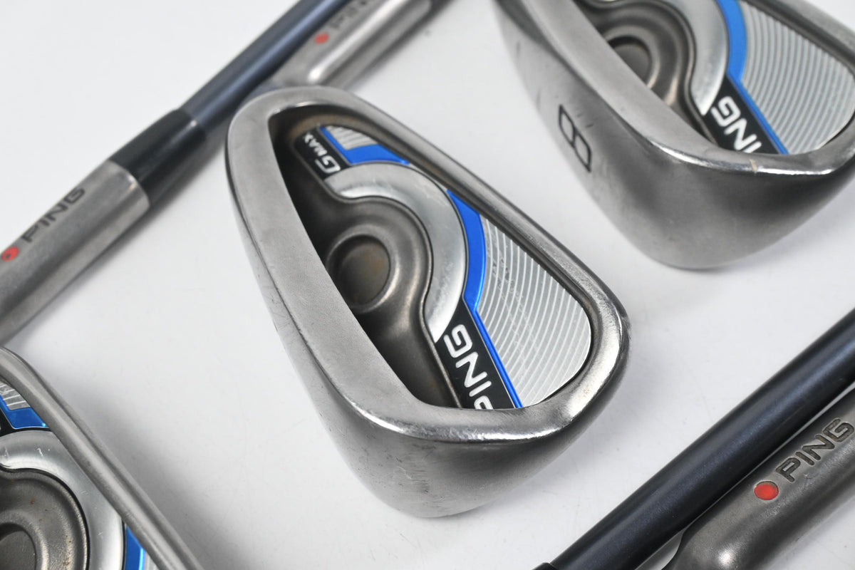 Ping GMax Irons / 6-PW+GW+SW / Red Dot / Senior Flex Ping CFS 65 Shafts