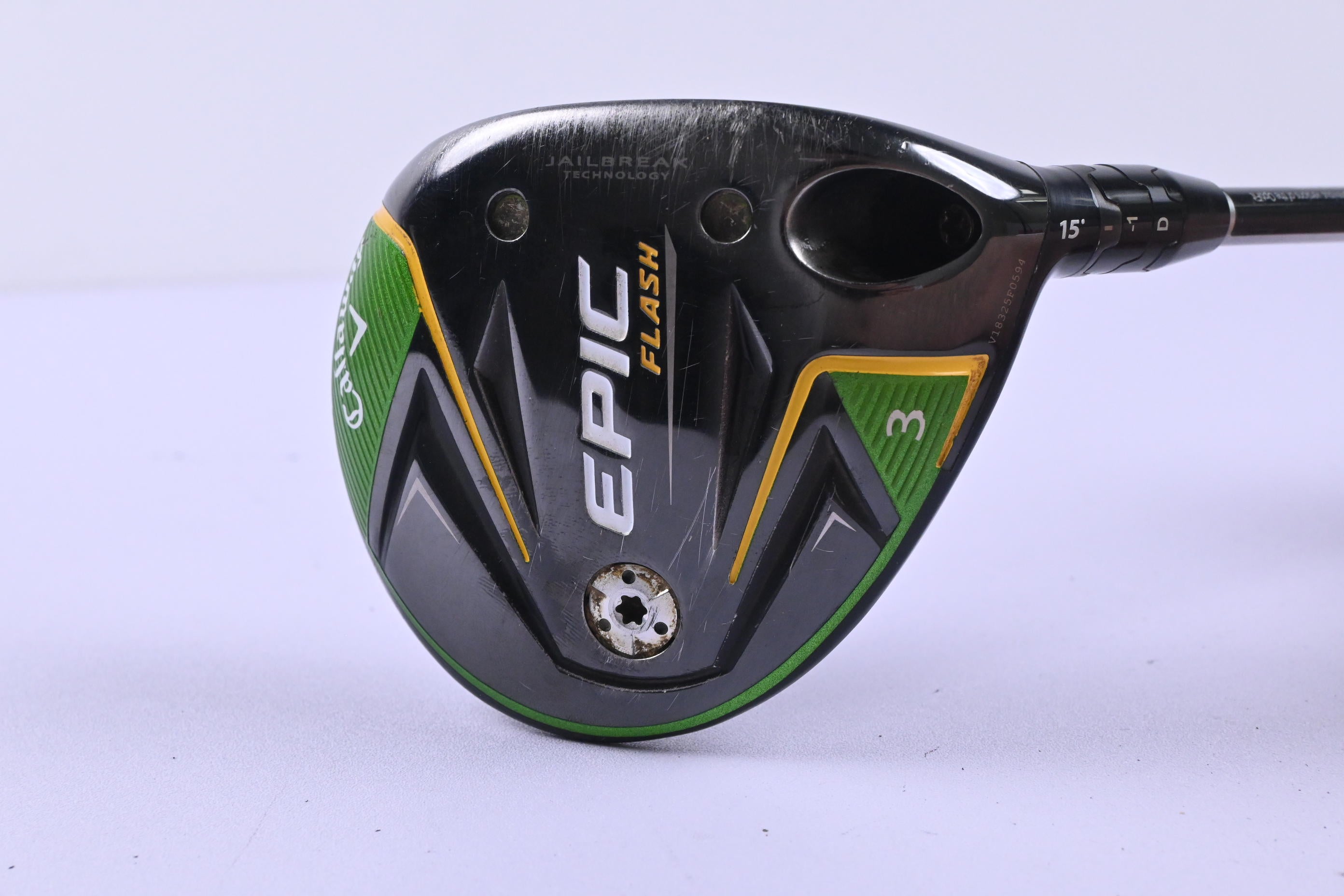 Callaway Epic Flash #3 Wood / 15 Degree / Regular Flex Diamana M+ 40 Green Shaft