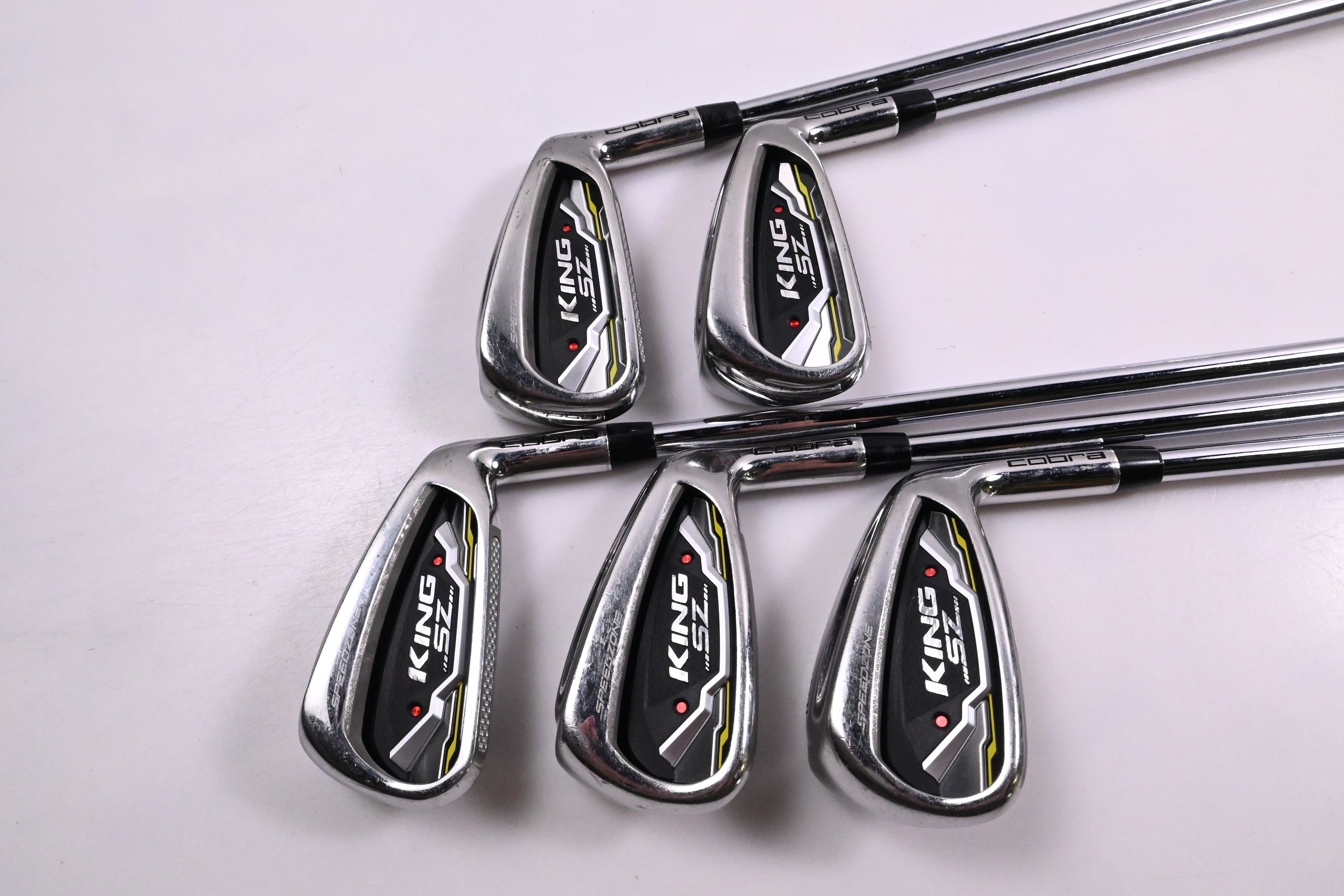 Cobra King Speedzone Irons / 5-9i / Regular Flex Cobra Shafts