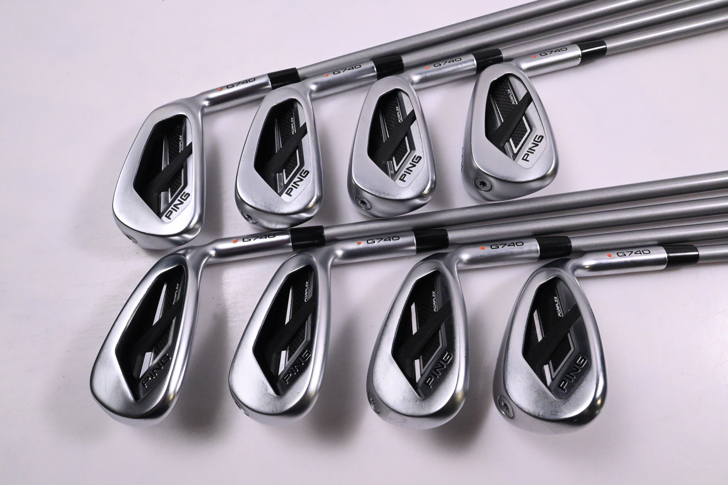 Ping G740 Irons / 6-PW+UW+50+56 / Orange Dot / Senior Flex Ping Alta Quick 45