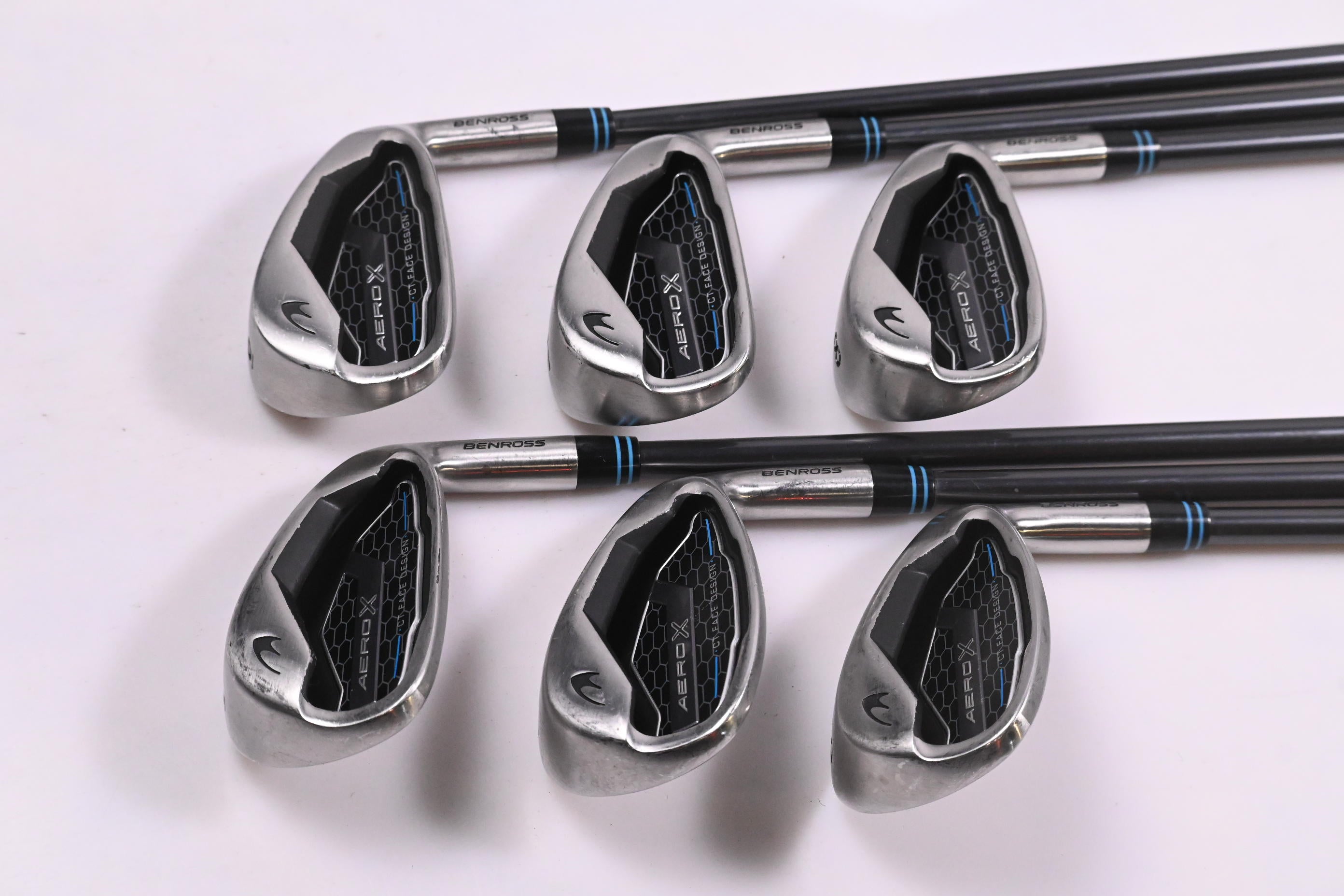 Benross Aero X Irons / 6-PW+SW / Regular Flex Fujikura Vista Pro 50 Shafts