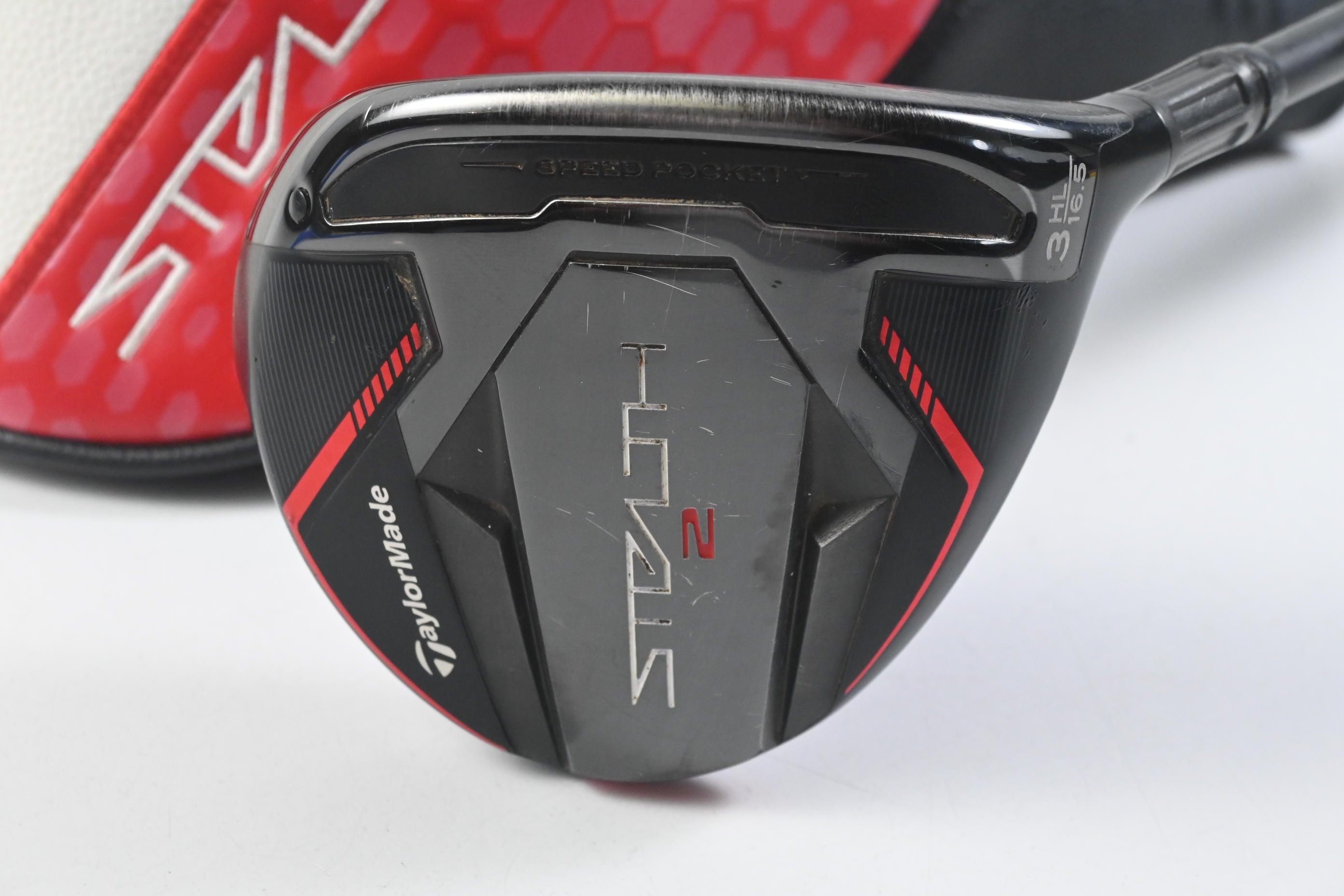 Taylormade Stealth 2 #3HL Wood / 16.5 Degree / Stiff Flex Hzrdus Gen5 Black 70