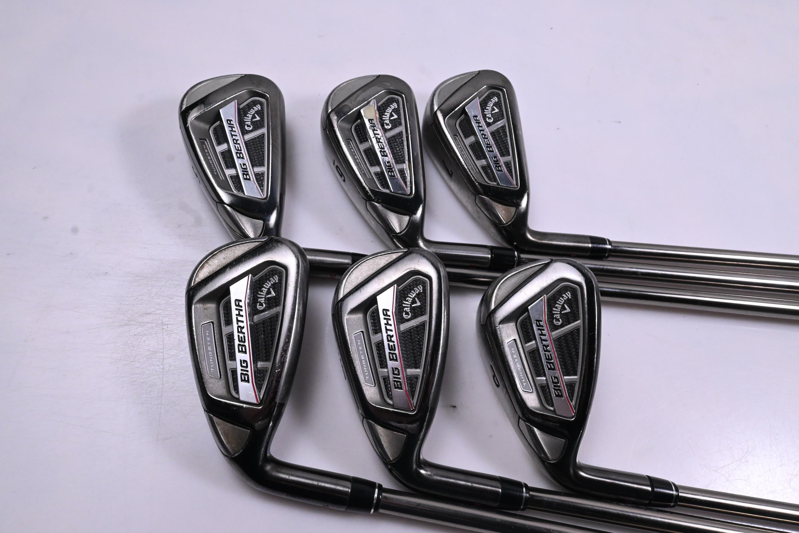 Left Hand Callaway Big Bertha OS 2017 Irons / 5-PW / Regular Flex UST Recoil ES
