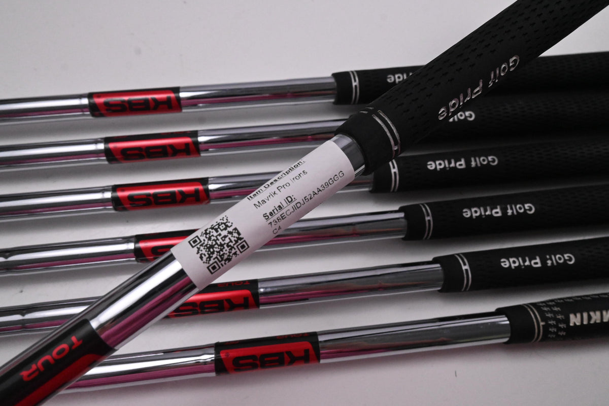 Callaway Mavrik Pro Irons / 5-PW+AW / Stiff Flex KBS Tour Shafts