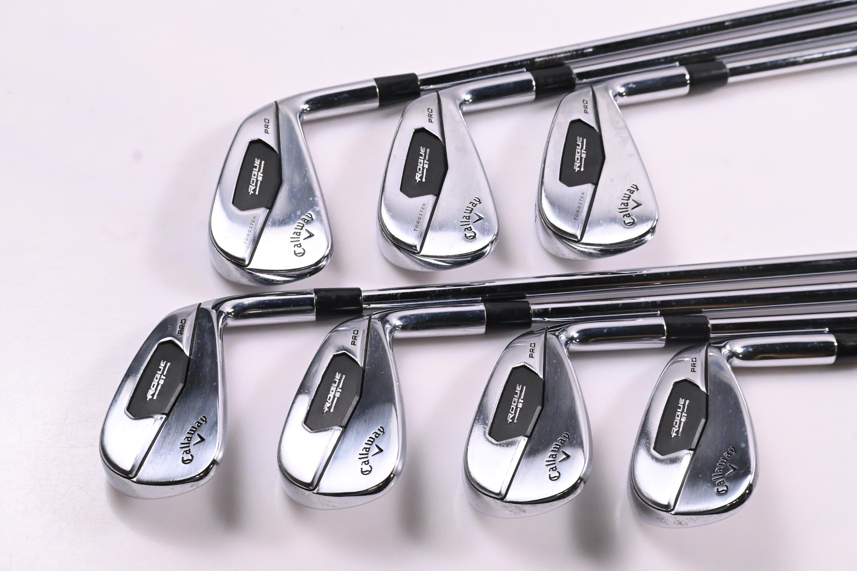 Callaway Rogue ST Pro Irons / 4-PW / Stiff Flex Project X Shafts