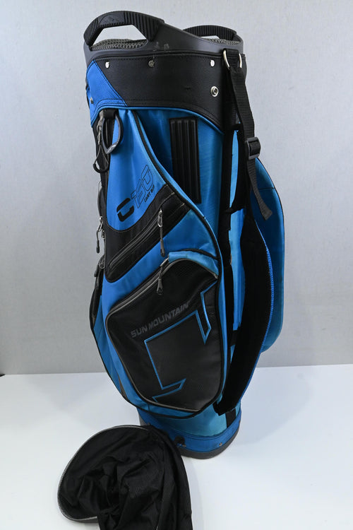 Sun Mountain C130 Cart Bag / 14-Way / Blue, Blakc