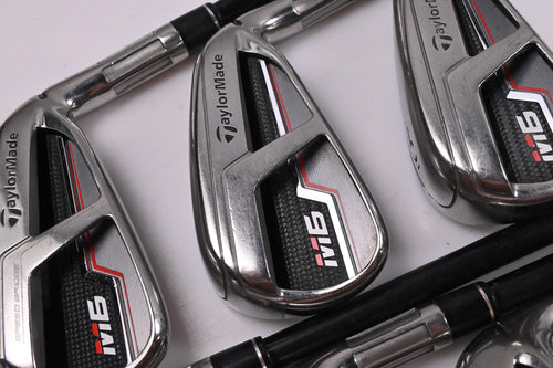Taylormade M6 Irons / 4-PW / Regular Flex Fujikura Atmos Orange 6 Shafts