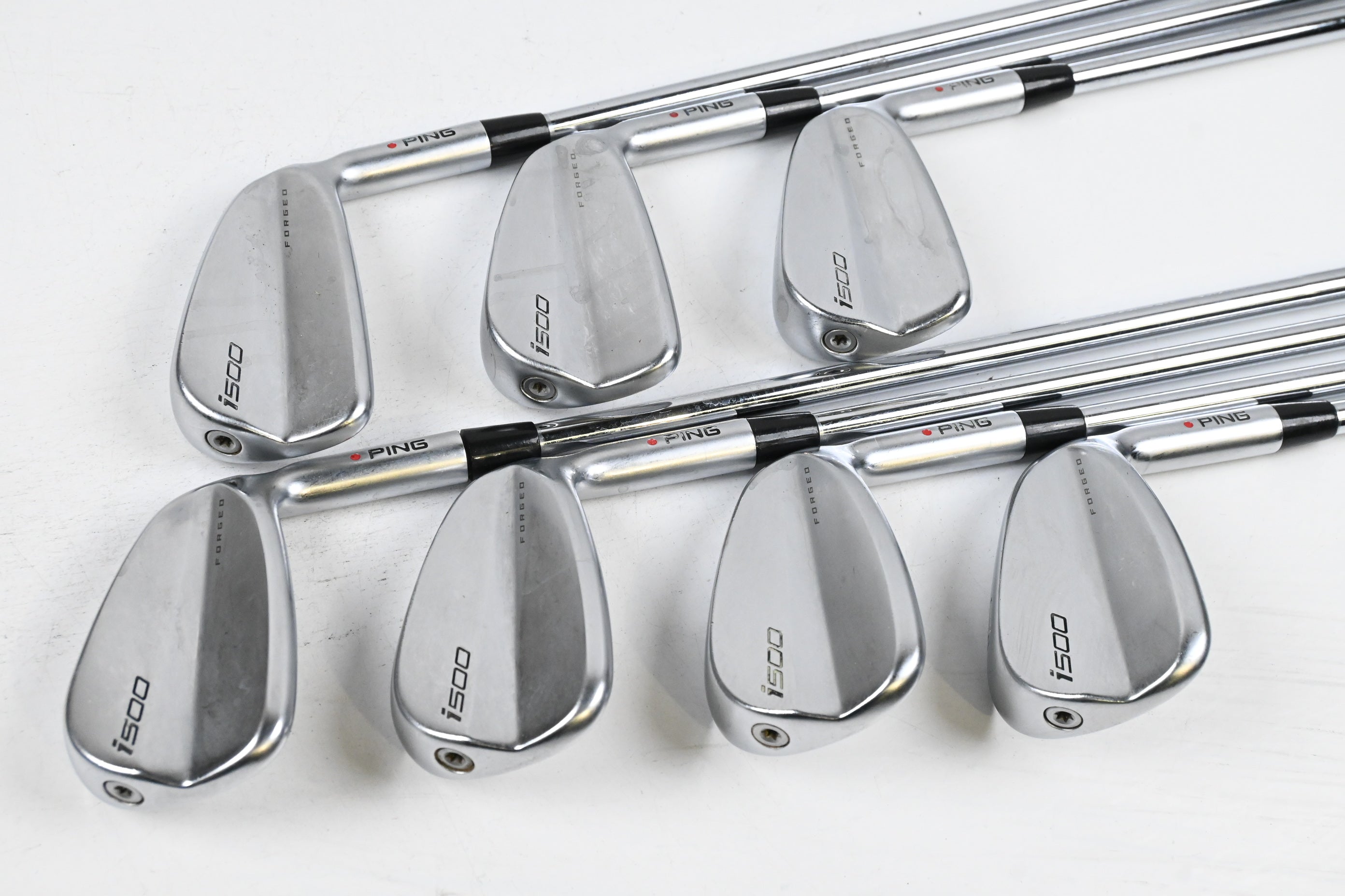 Ping i500 Irons / 5-PW+GW / Orange Dot / Regular Flex Ping AWT 2.0 Shafts