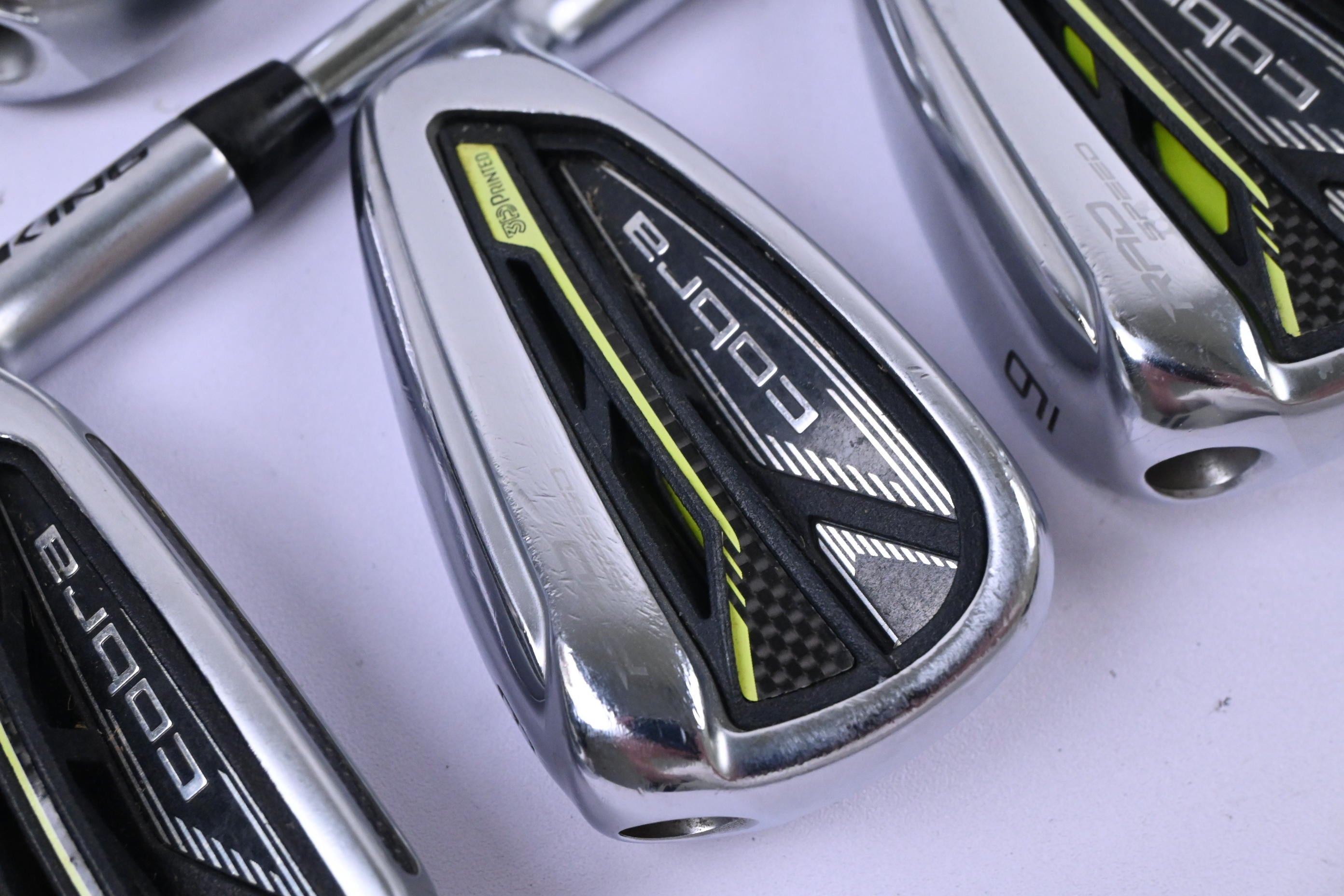 Cobra King Radspeed Irons / 4-PW / Stiff Flex KBS Tour 90 Shafts