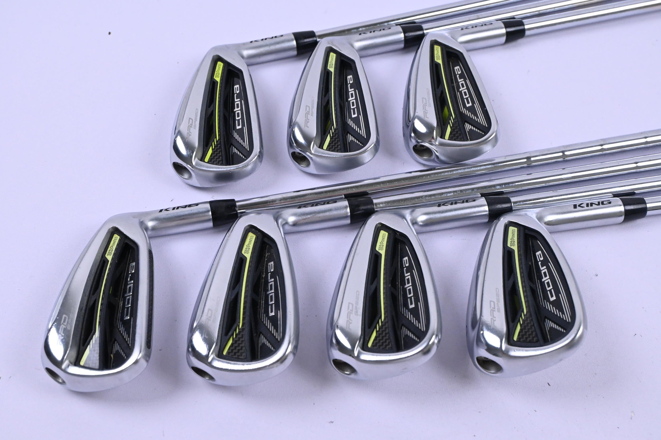 Cobra King Radspeed Irons / 4-PW / Stiff Flex KBS Tour 90 Shafts