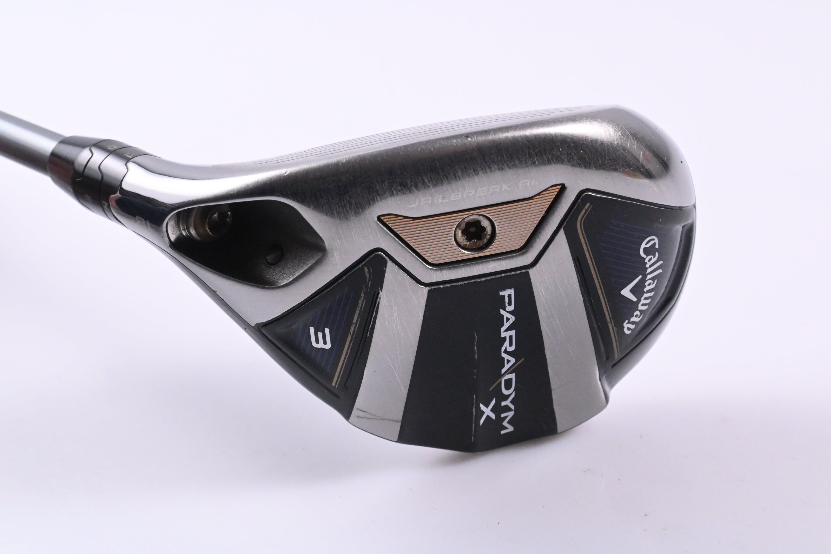 Left Hand Callaway Paradym X #3 Hybrid / 18 Degree / Regular Flex HZRDUS Silver