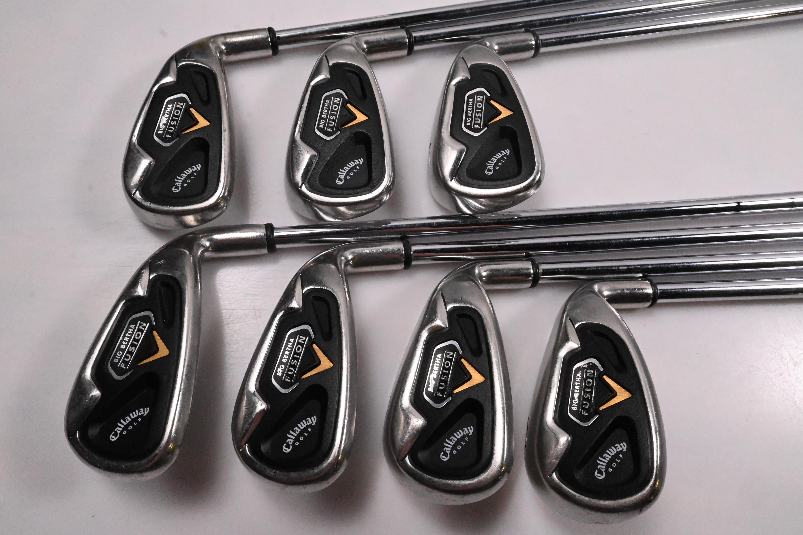 Callaway Big Bertha Fusion Irons / 5-PW+SW / Uniflex Callaway Nippon 990 Shafts