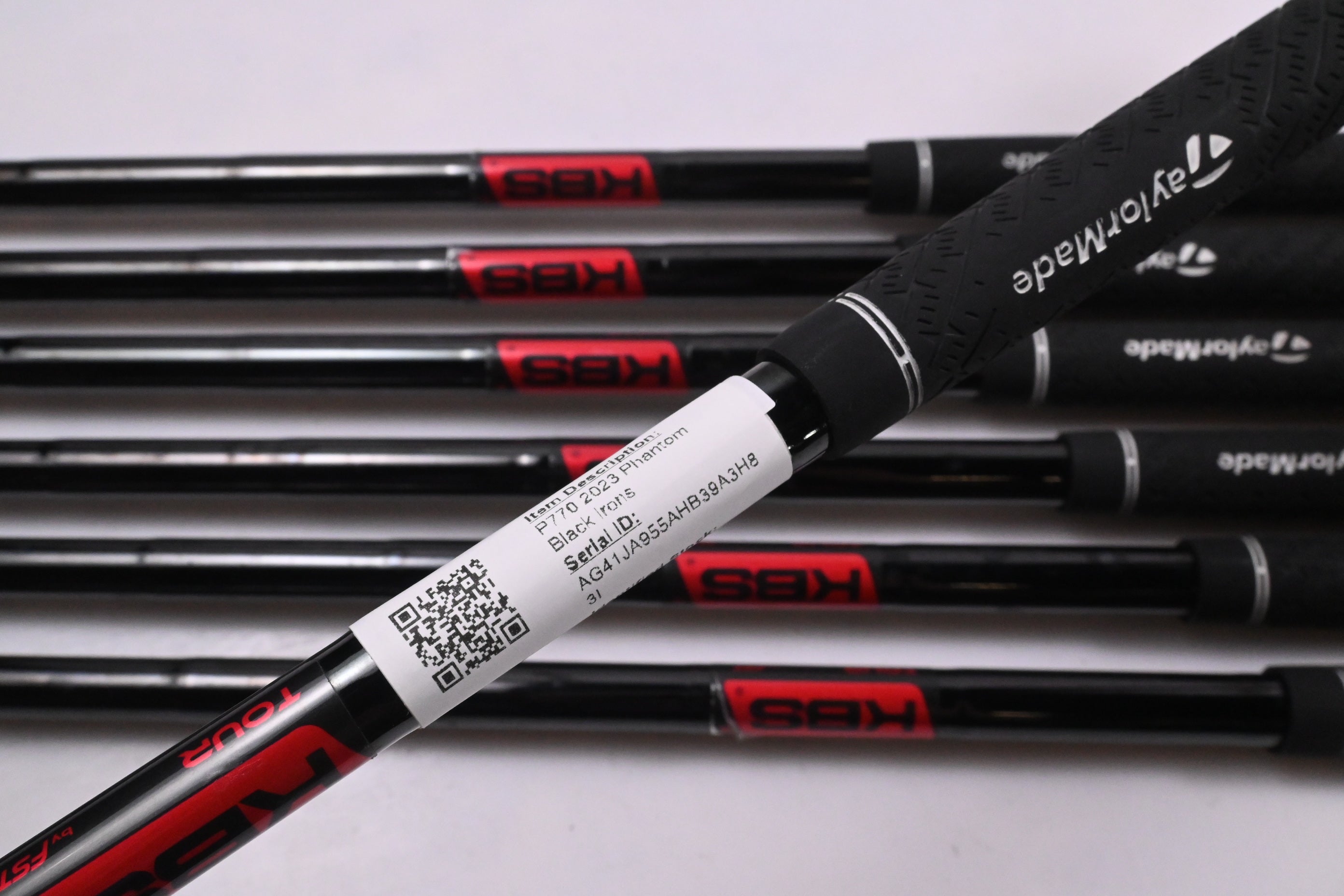 Taylormade P770 2023 Phantom Black Irons / 4-PW / Stiff Flex KBS Tour Shafts