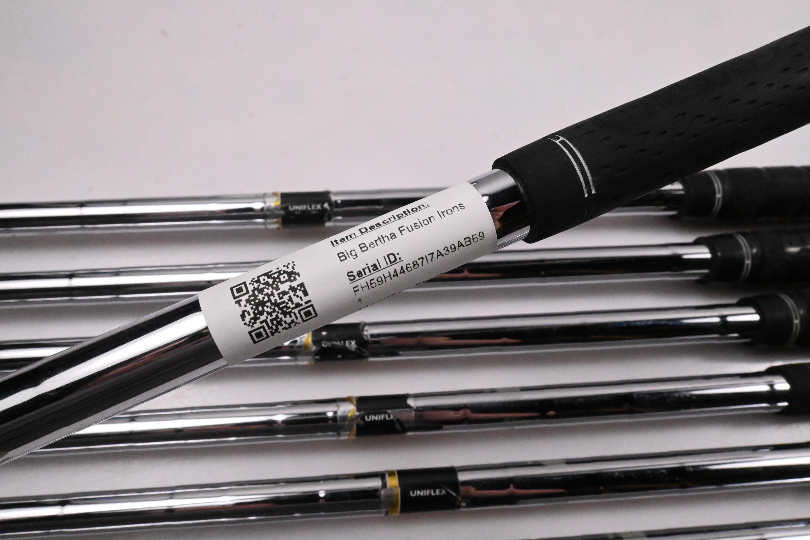 Callaway Big Bertha Fusion Irons / 5-PW+SW / Uniflex Callaway Nippon 990 Shafts