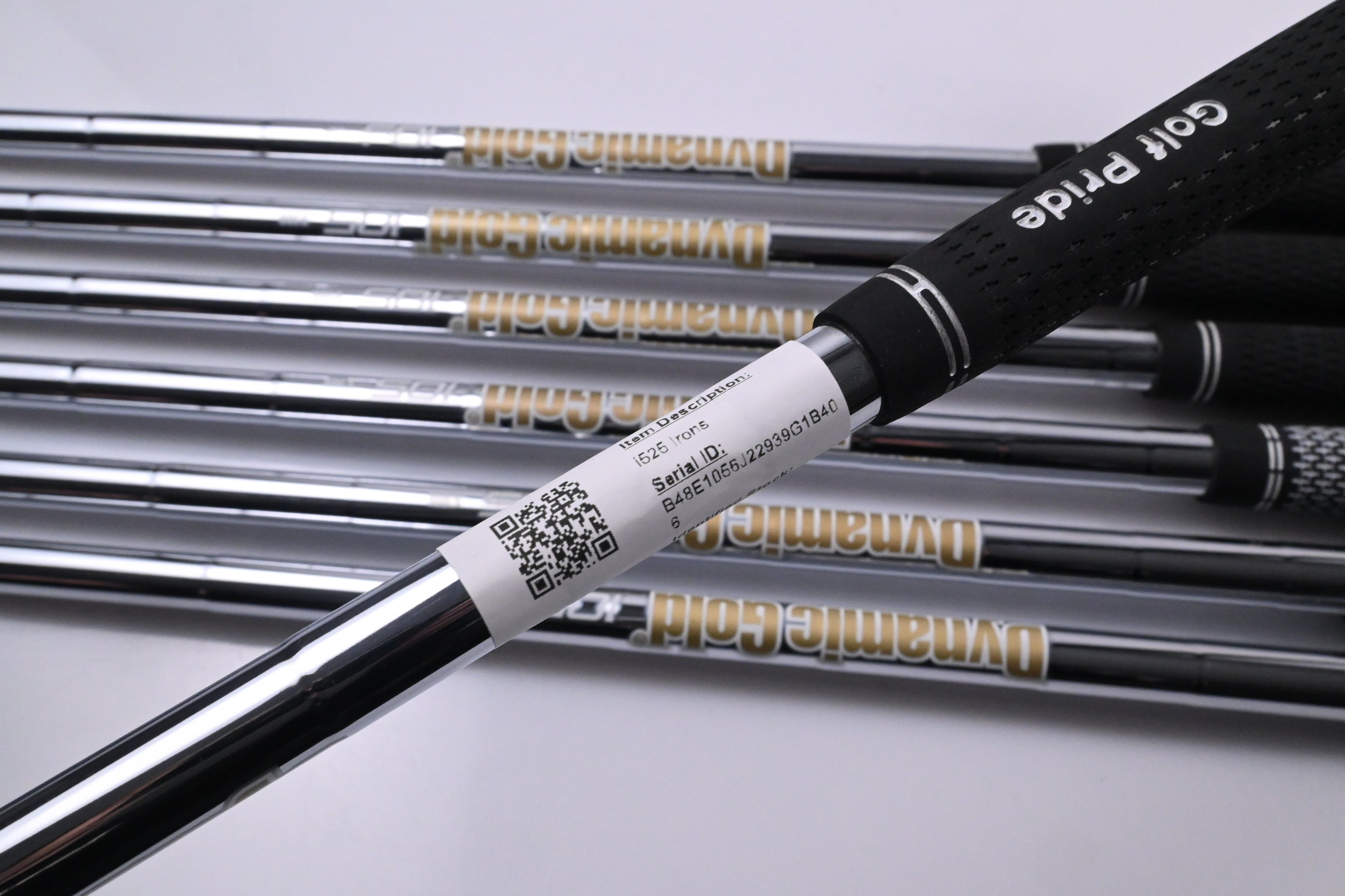 Ping i525 Irons / 4-PW / Blue Dot / Stiff Flex Dynamic Gold 105 S300 Shafts