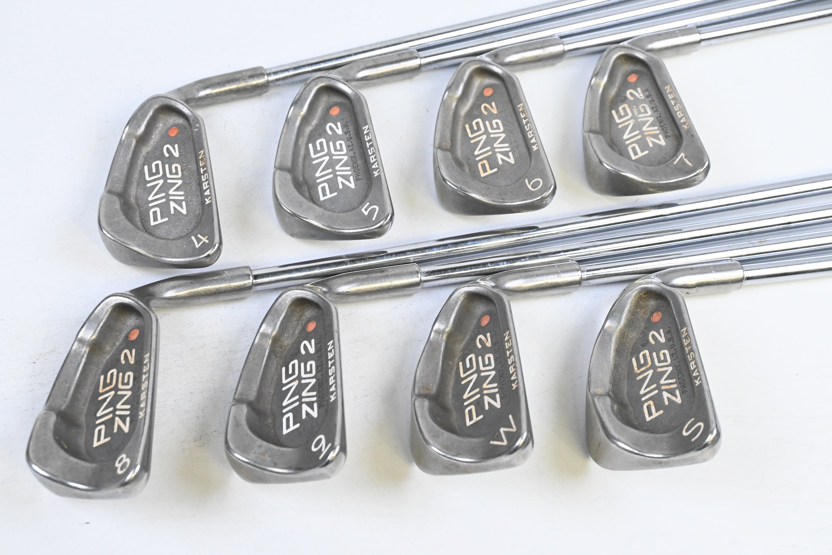 Ping Zing 2 Irons / 4-PW+SW / Orange Dot / Stiff Flex Ping Karsten JZ Shafts