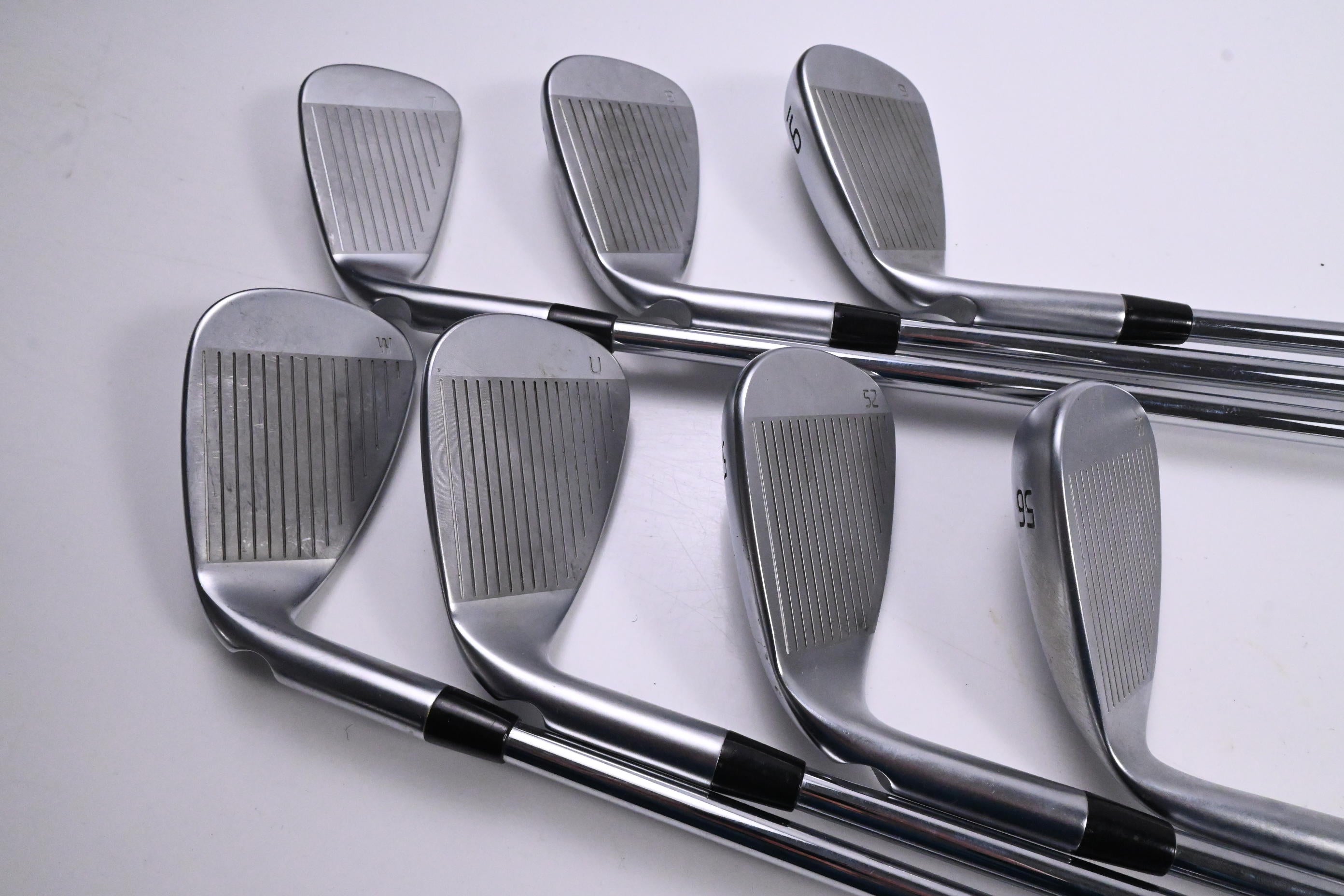 Ping G440 Irons / 7-PW+GW+52+56 / Green Dot / Regular Flex Ping AWT 3.0 Shafts