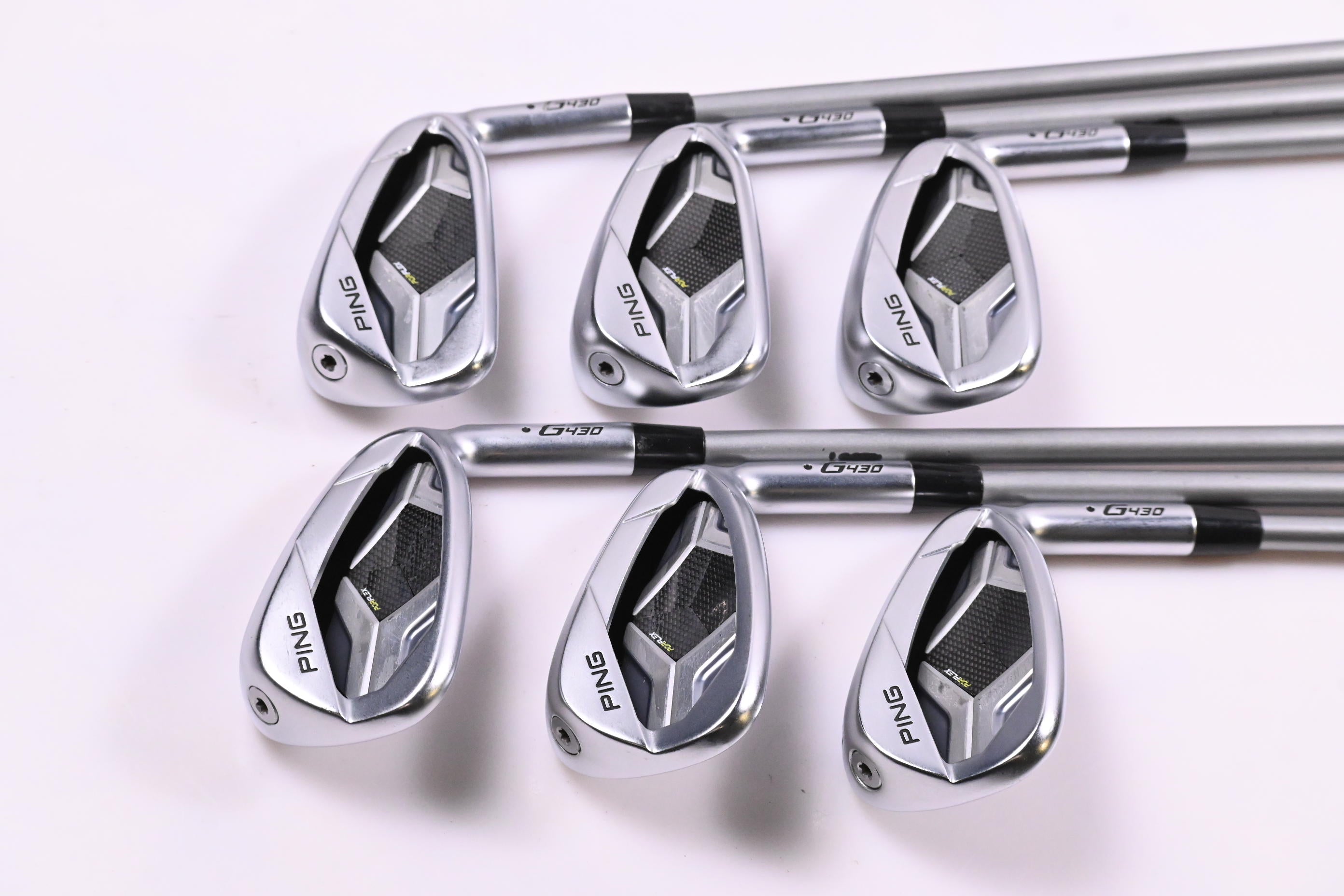 Ping G430 Irons / 6-PW+45 / Black Dot / Senior Flex Ping Alta Quick 45 Shafts