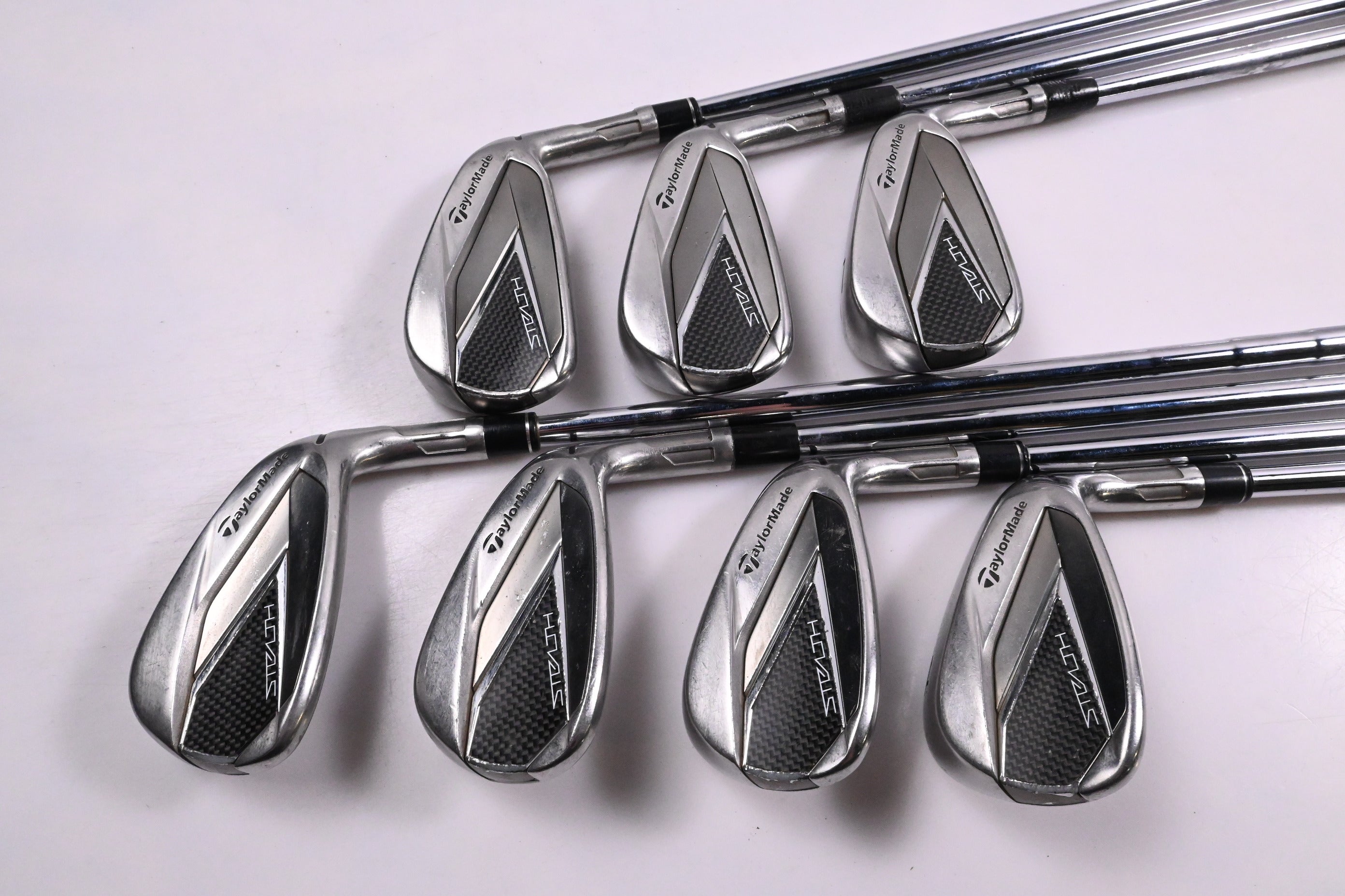 Taylormade Stealth Irons / 5-PW+AW / Stiff Flex Dynamic Gold 105 S300 Shafts