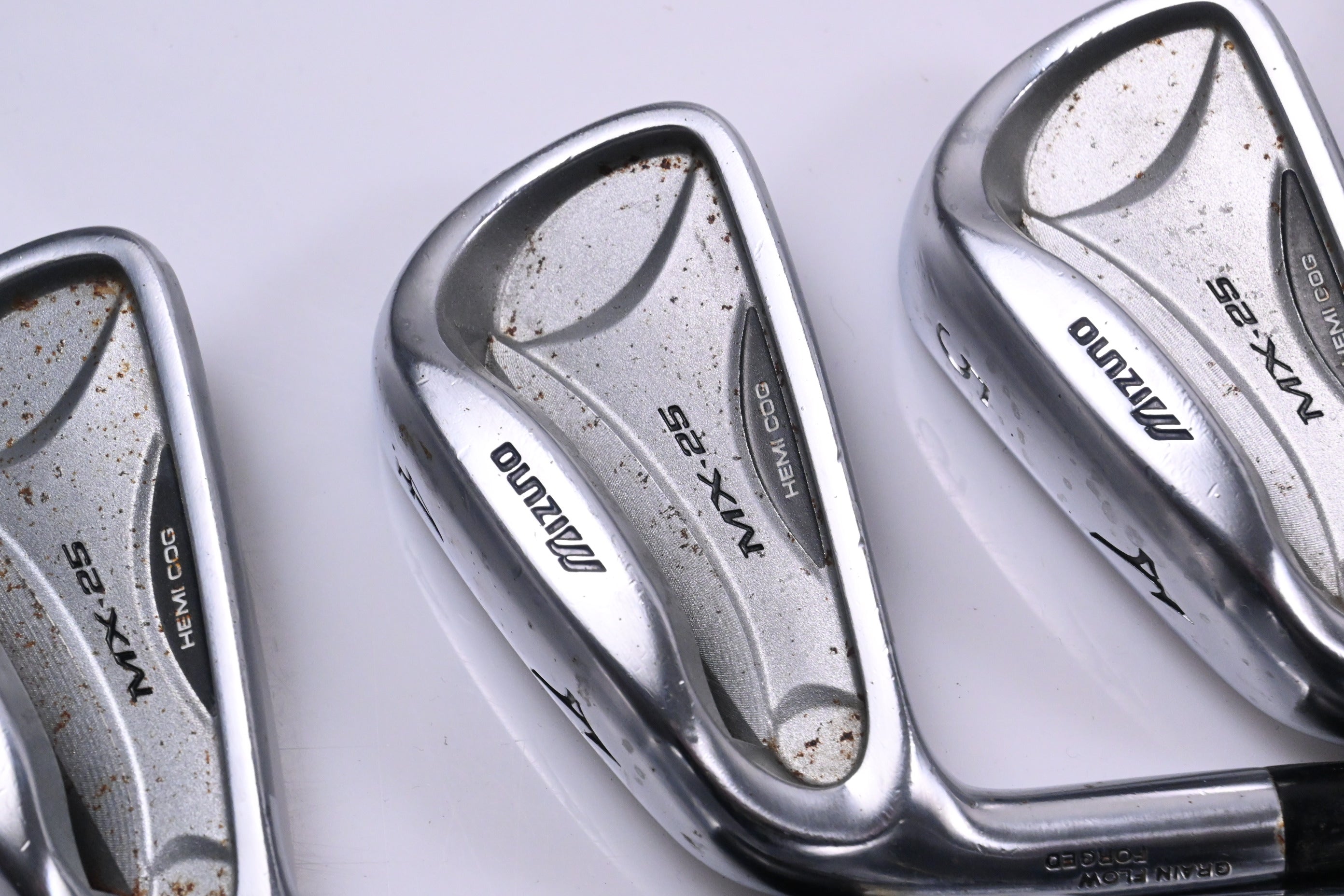 Left Hand Mizuno MX-25 Irons / 3-PW / Stiff Flex Dynamic Gold S300 Shafts