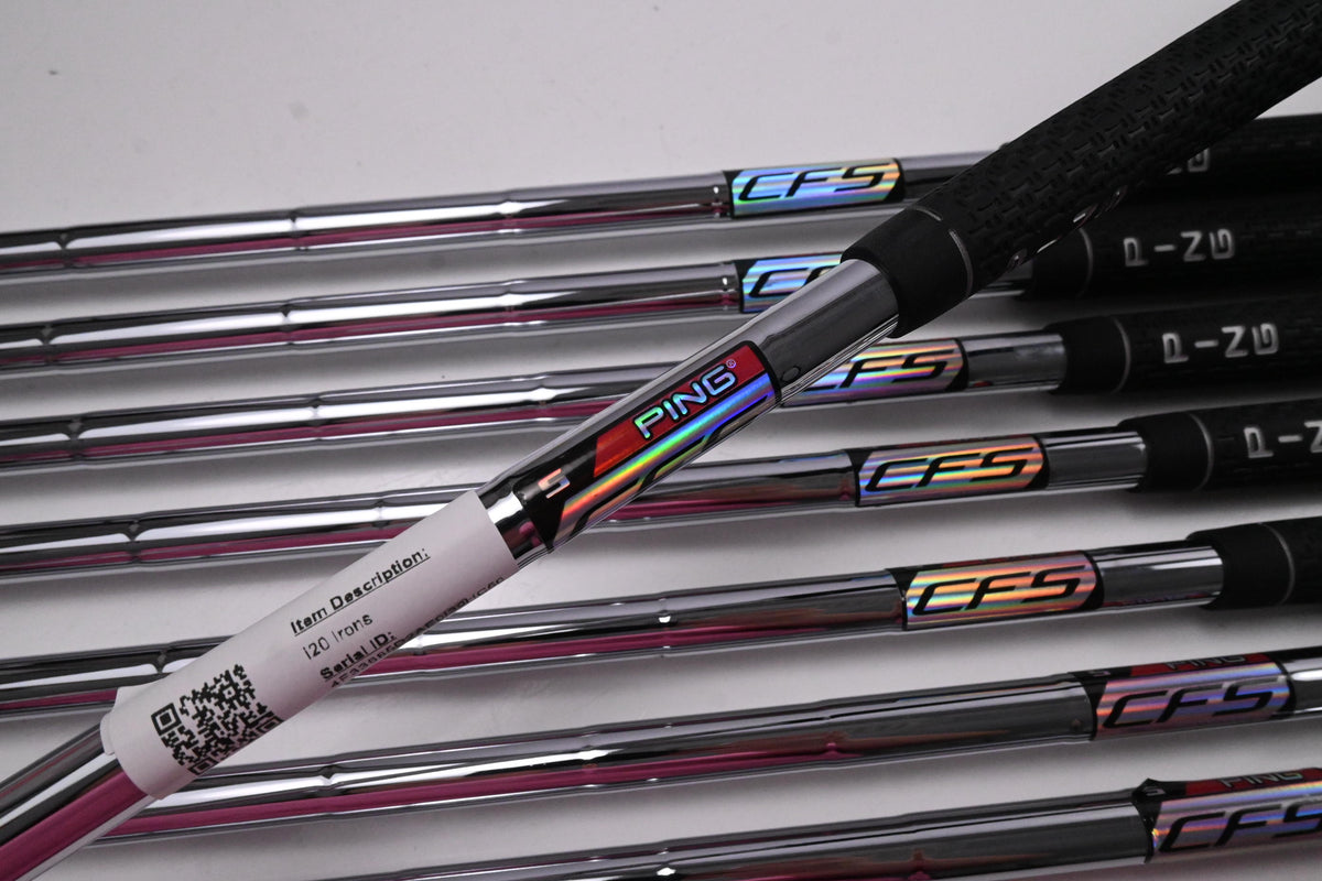 Ping i20 Irons / 4-PW+UW / Black Dot / Stiff Flex Ping CFS Shafts