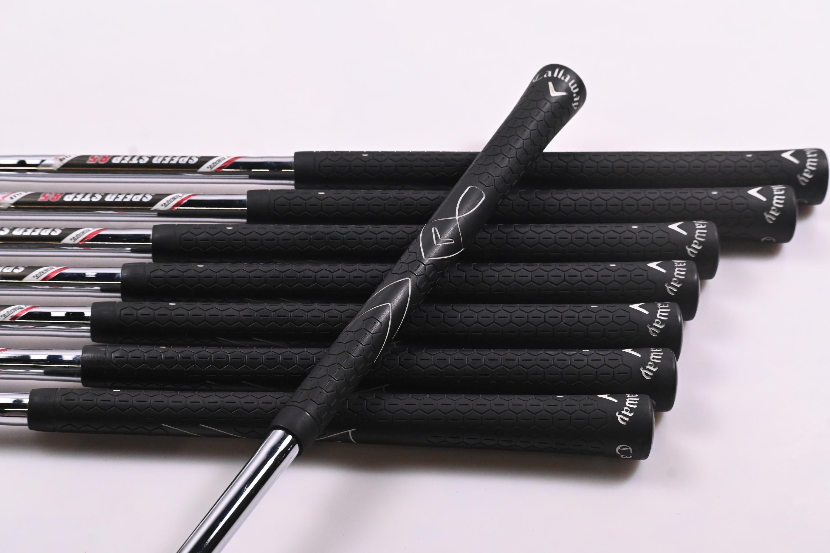 Left Hand Callaway X Hot Irons / 4-PW+SW / Regular Flex SpeedStep 85 Shafts