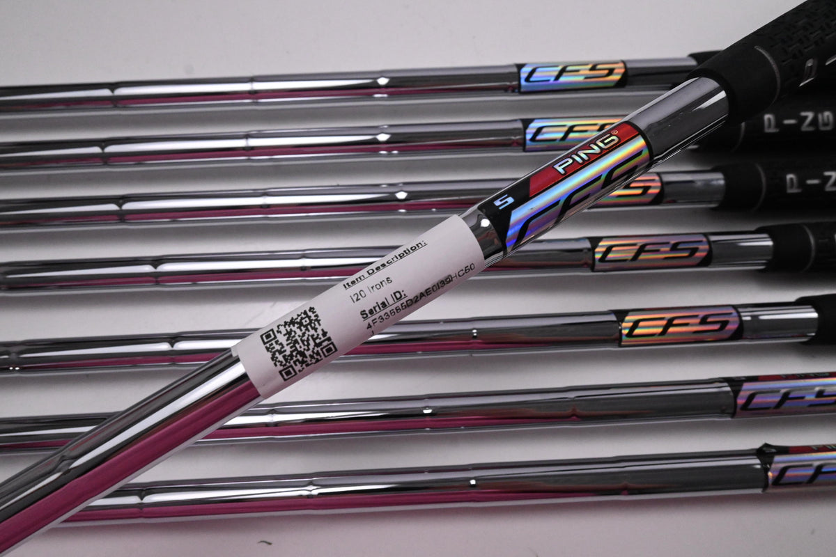 Ping i20 Irons / 4-PW+UW / Black Dot / Stiff Flex Ping CFS Shafts