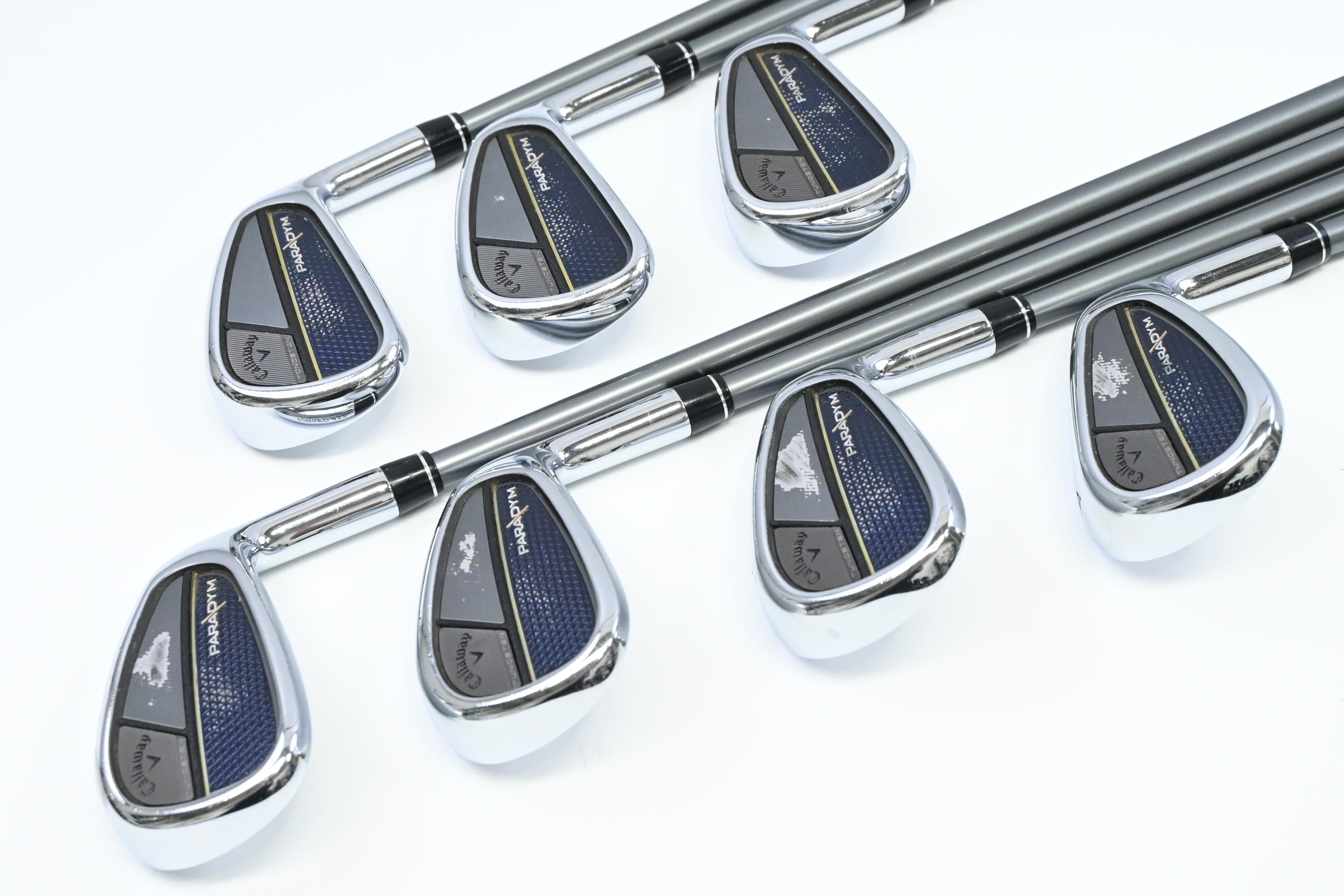 Callaway Paradym Irons / 5-PW+AW / Regular Flex HZRDUS Gen4 Silver 65 Shafts