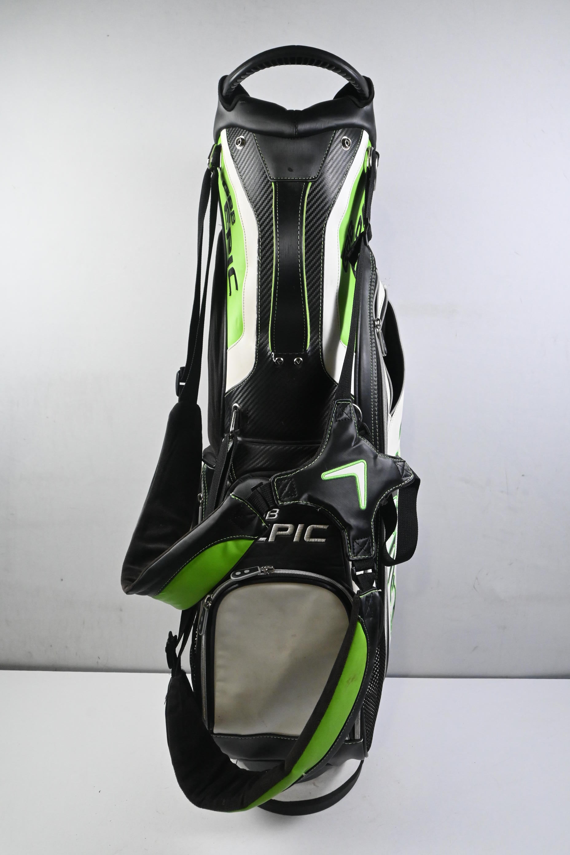 Callaway Epic Stand Bag / 4-Way Divider / Black, White & Green