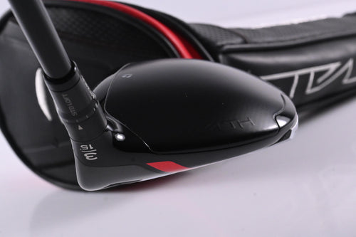 Taylormade Stealth Plus #3 Wood / 15 Degree / Stiff Flex HZRDUS Smoke RDX Red 75