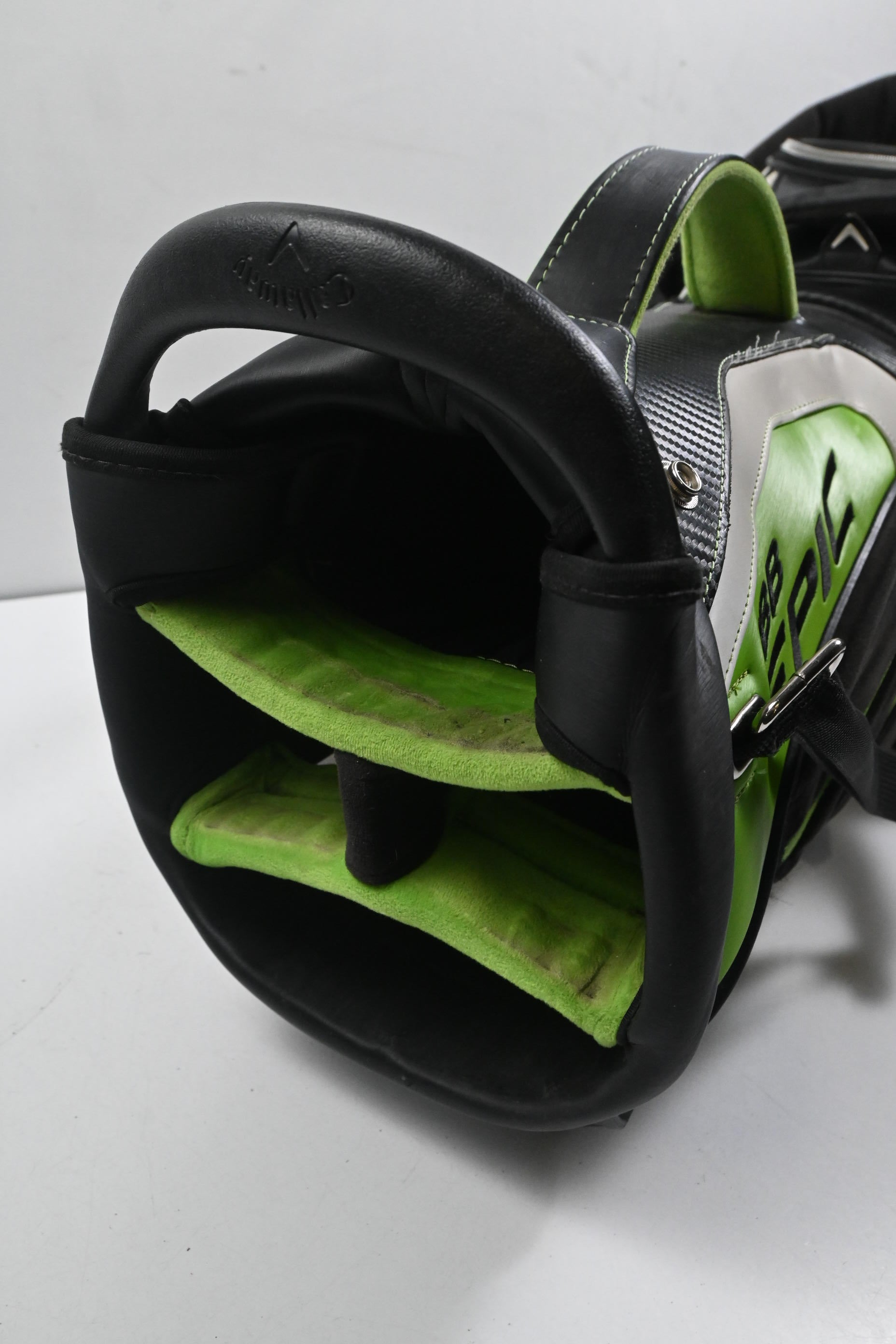 Callaway Epic Stand Bag / 4-Way Divider / Black, White & Green