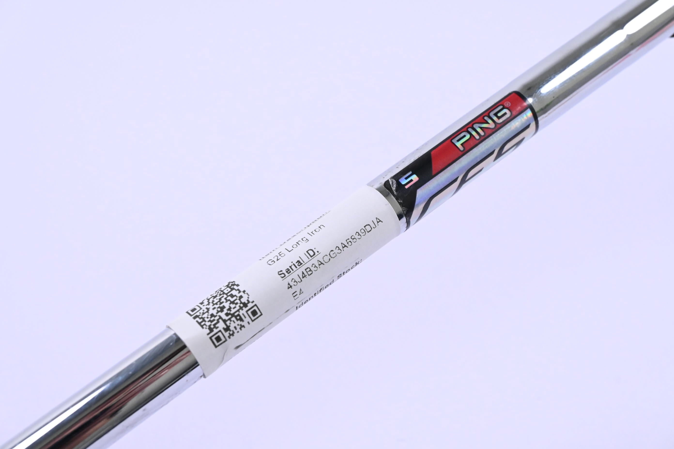 Ping G25 #3 Iron / 20 Degree / 20 Degree / Stiff Flex Ping CFS Shaft