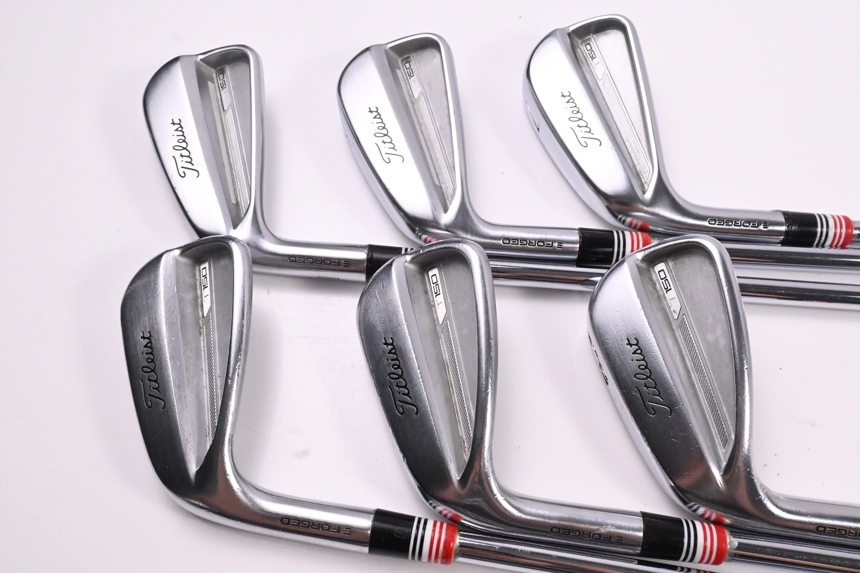 Left Hand Titleist T150 2023 Irons / 5-PW / Stiff Flex AMT Black S300 Shafts