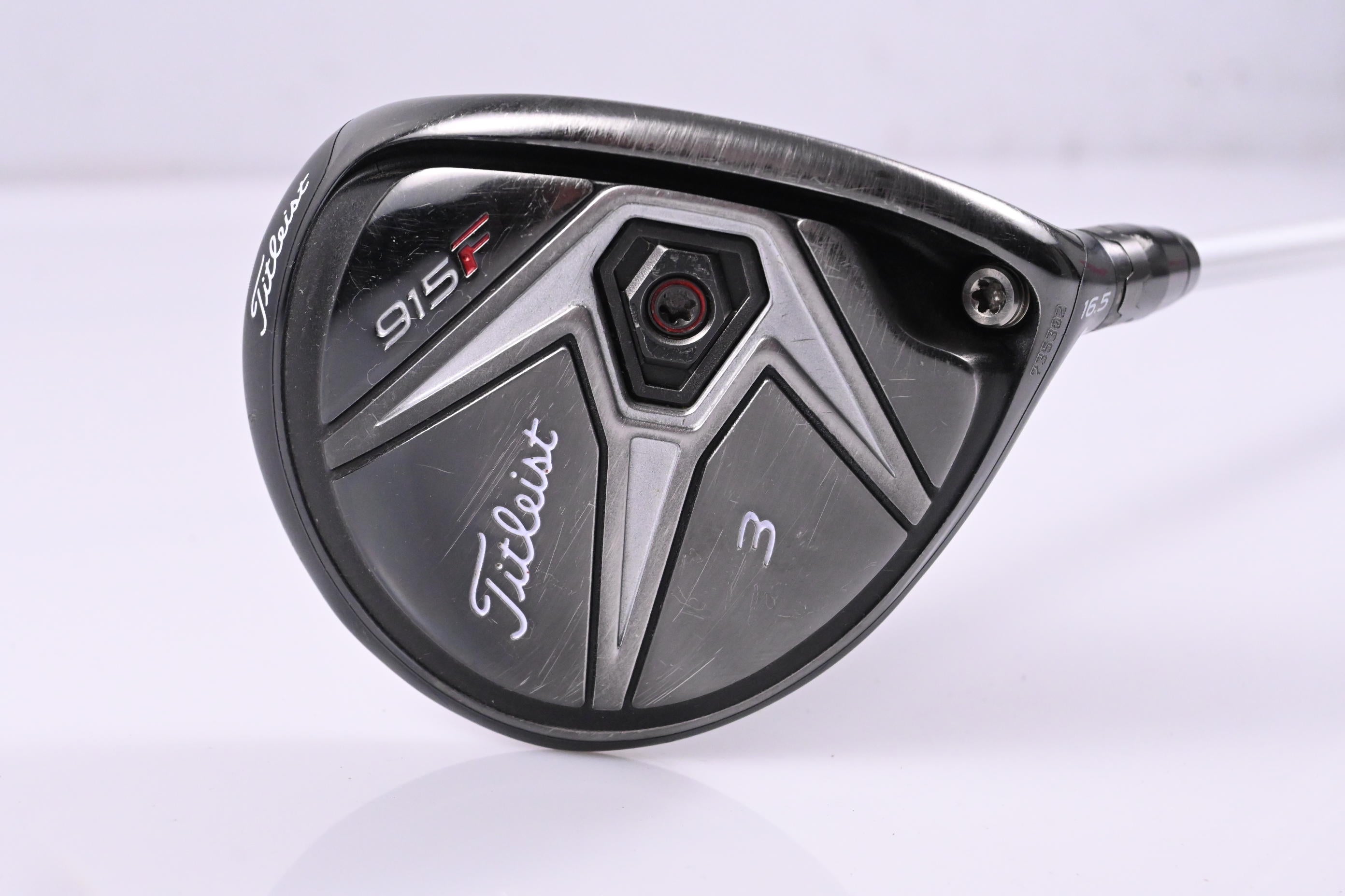 Titleist 915 F #3 Wood / 16.5 Degree / Stiff Flex Aldila Rogue Black 80 Shaft