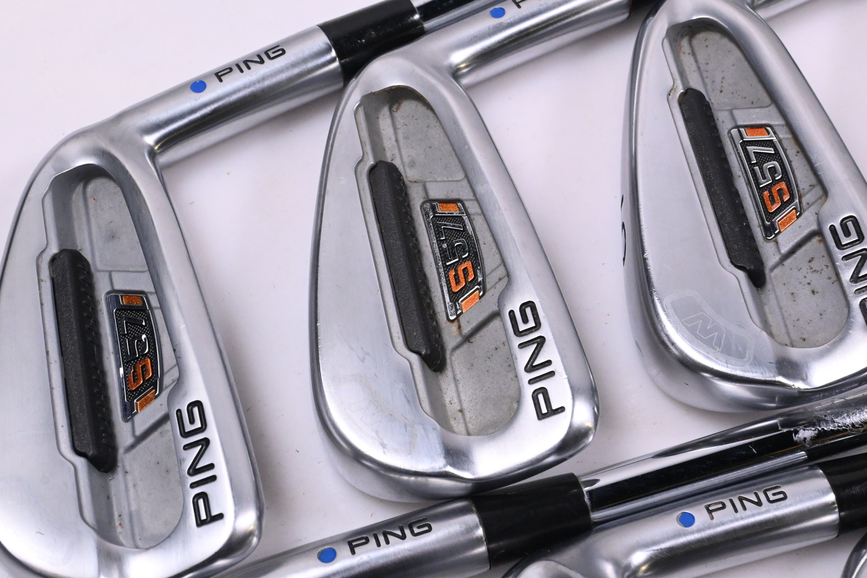 Ping S57 Irons / 3-PW / Blue Dot / Regular Flex Ping AWT Shafts