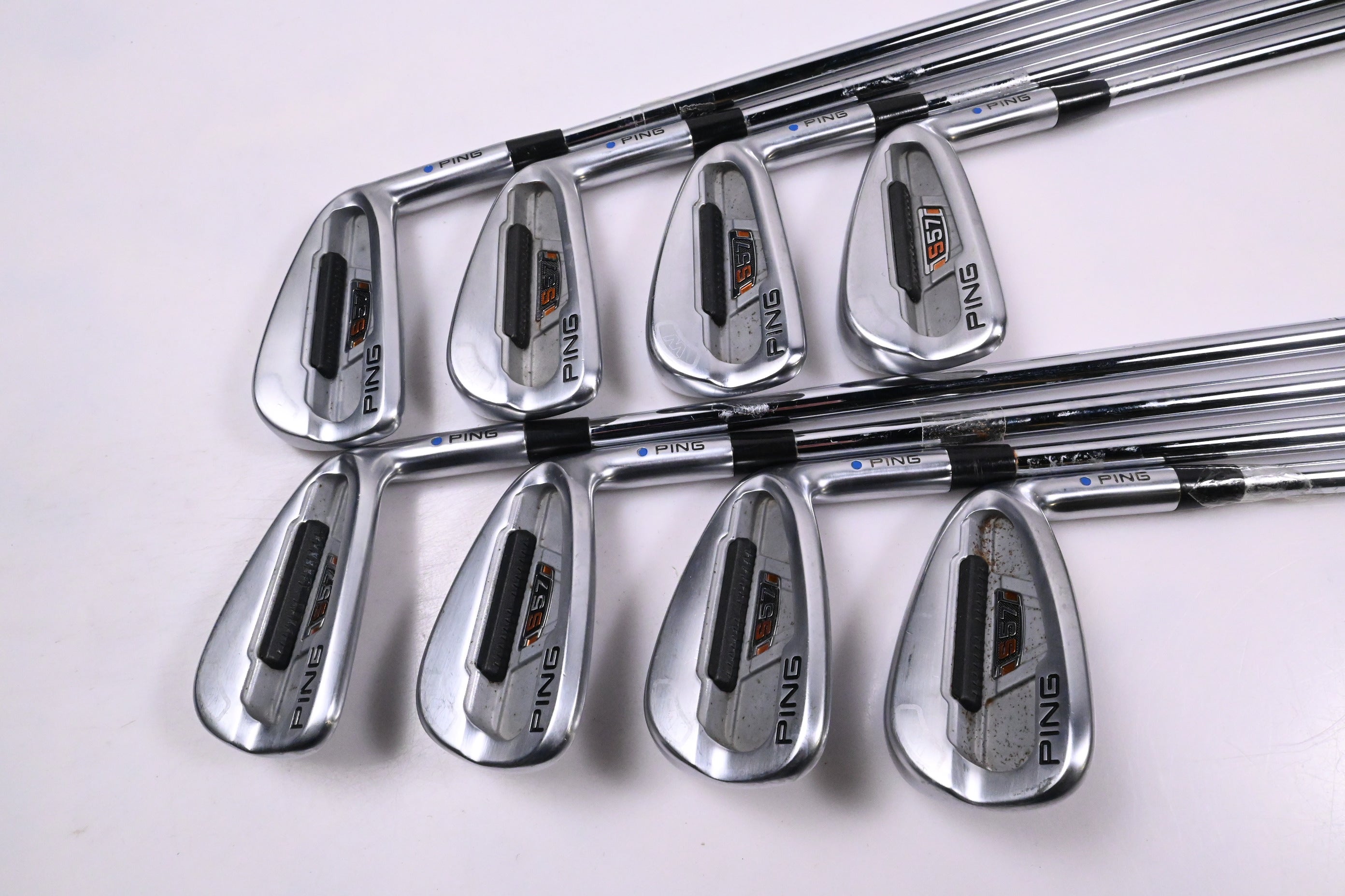 Ping S57 Irons / 3-PW / Blue Dot / Regular Flex Ping AWT Shafts