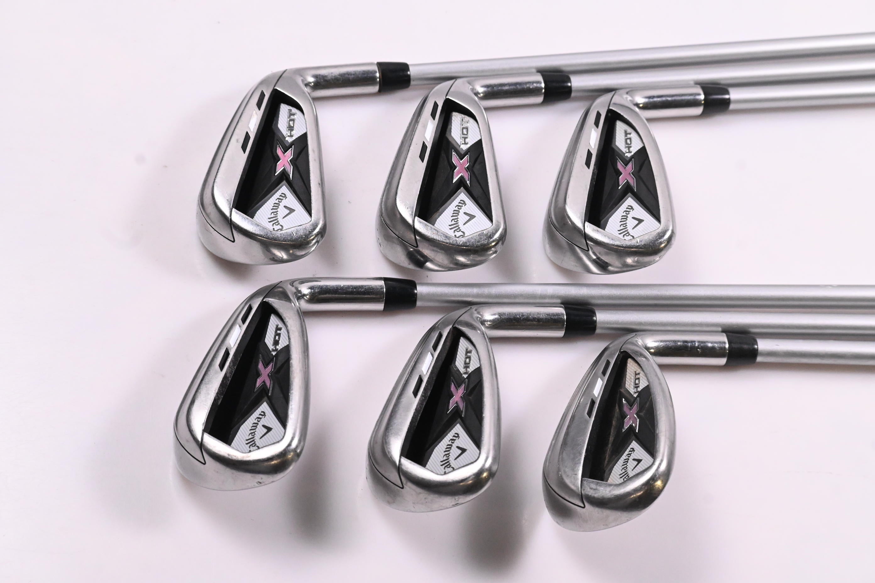 Ladies Callaway X Hot Irons / 6-PW+SW / Ladies Flex Callaway 50 Shafts
