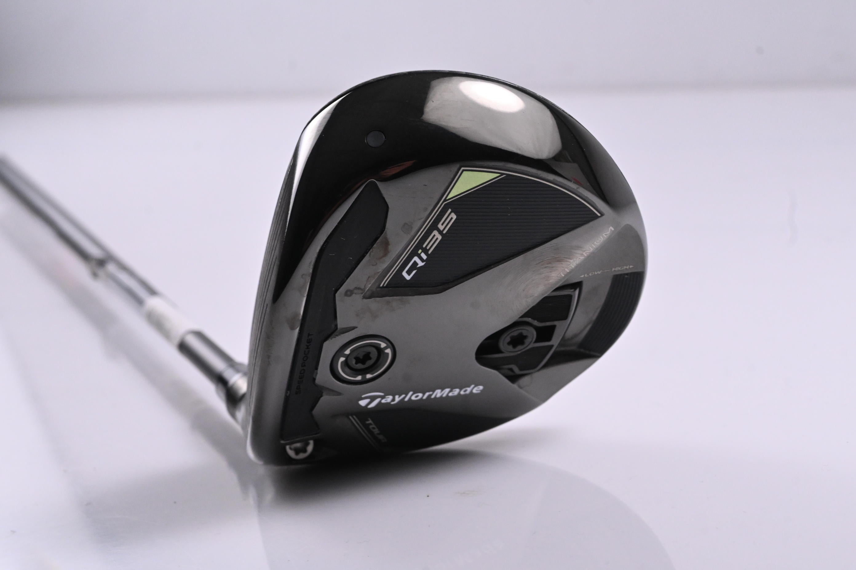 Left Hand Taylormade Qi35 Tour #3 Wood / 15 Degree / Regular Flex Ventus Blue 5