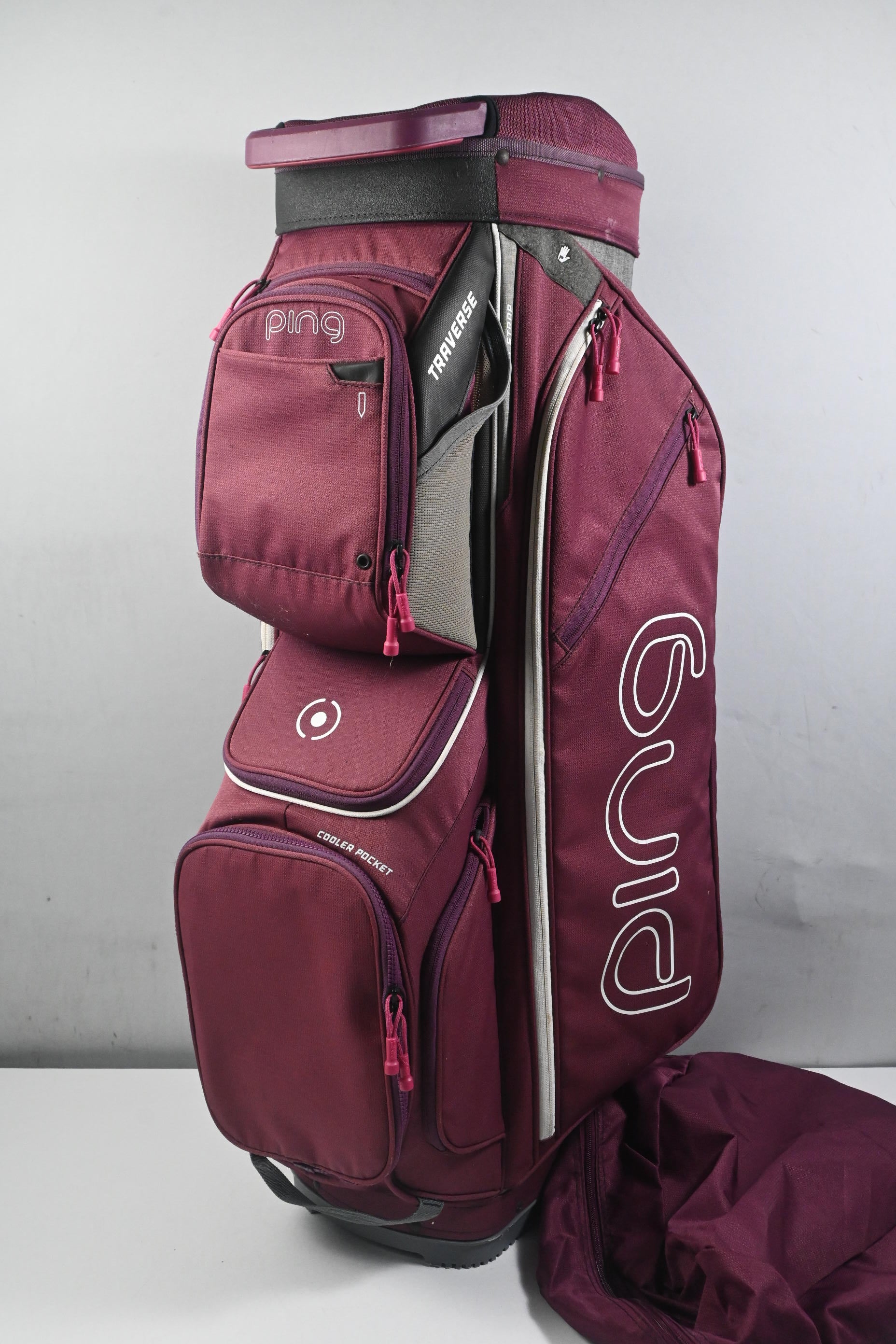Ping Cart Traverse Bag / 14-Way Divider / Pink & White