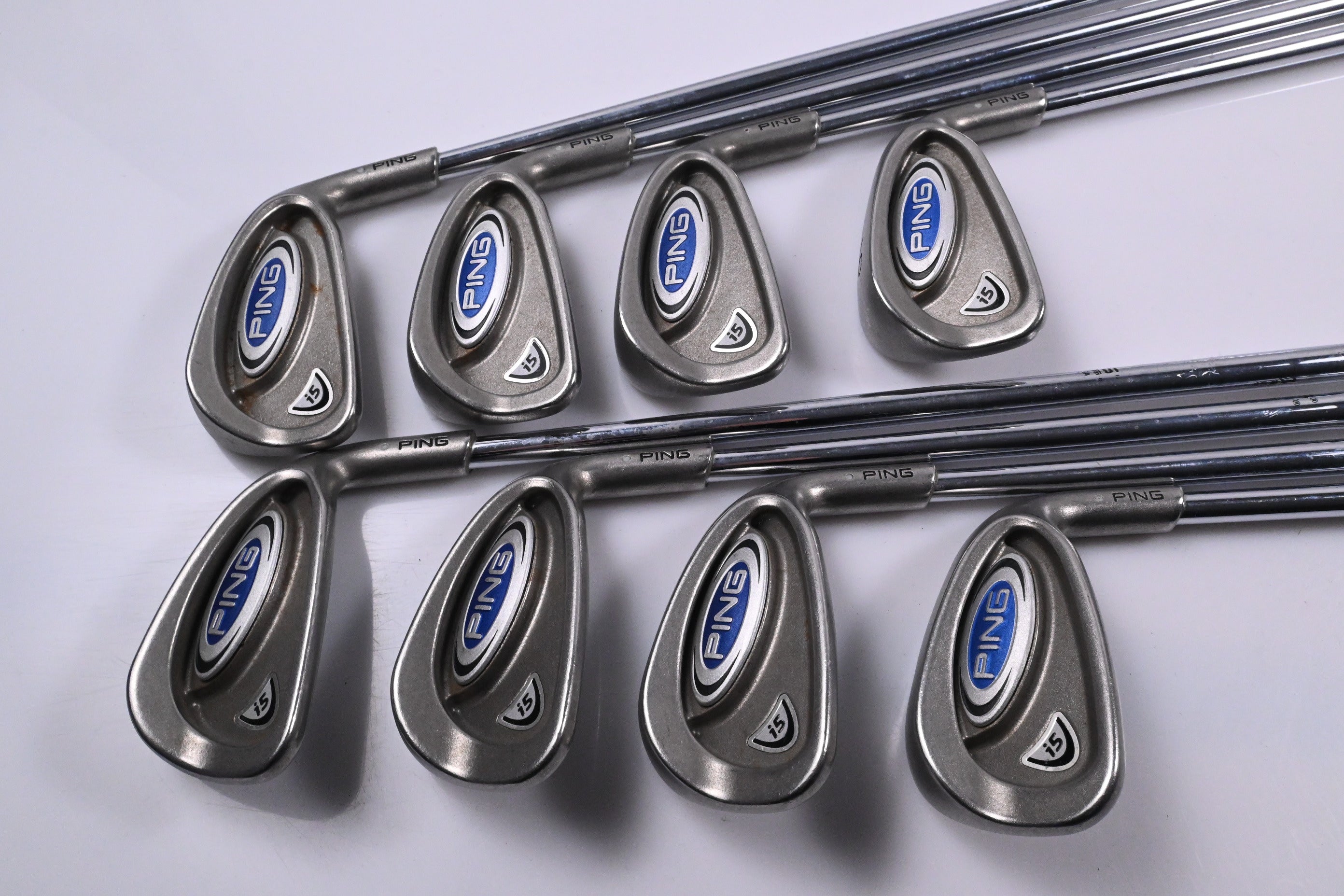 Ping i5 Irons / 3-PW / Silver Dot / Stiff Flex True Temper Ping Steel Shafts