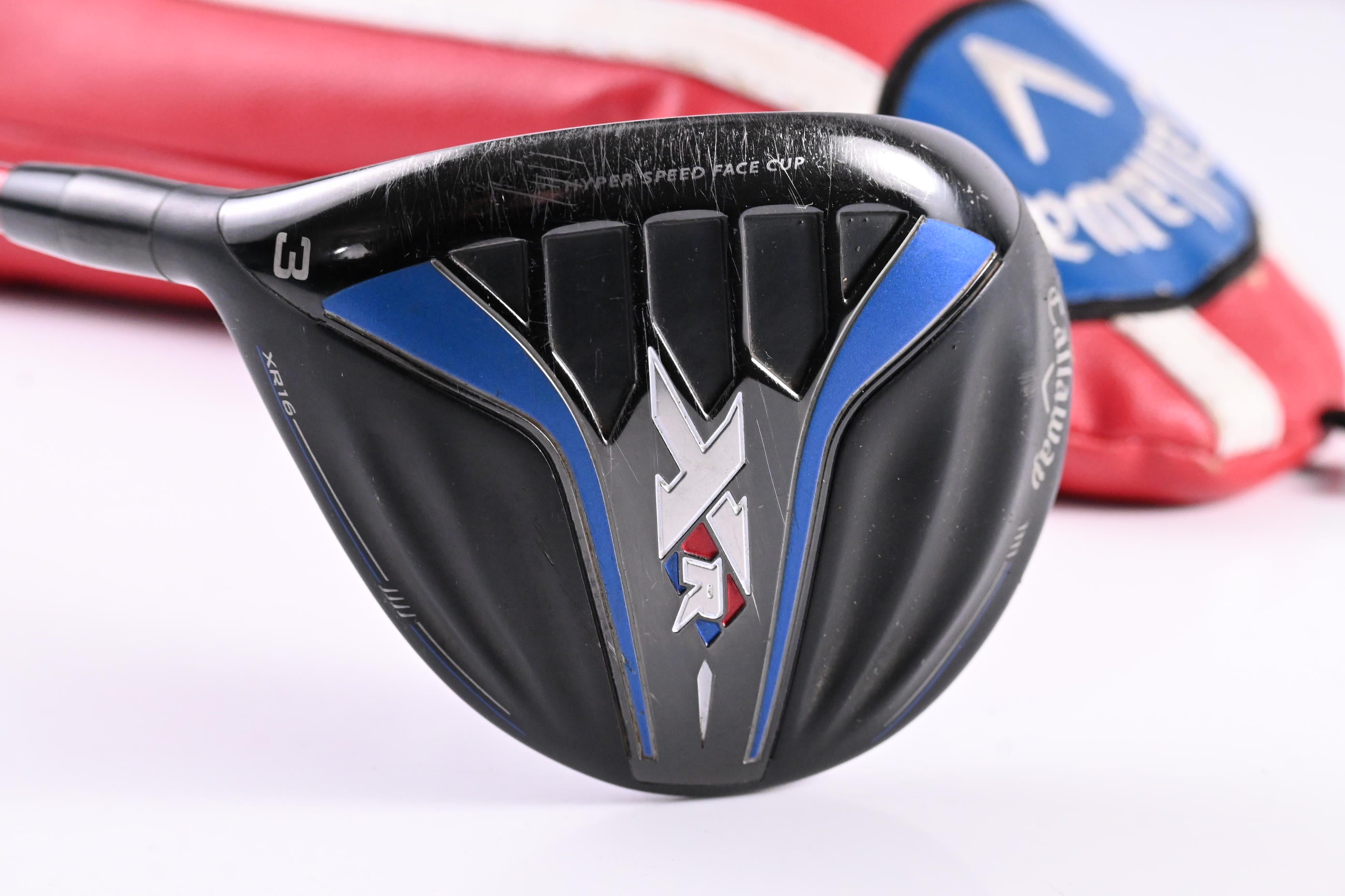 Left Hand Callaway XR16 #3 Wood / 15 Degree / Regular Flex Speeder 565 Evolution