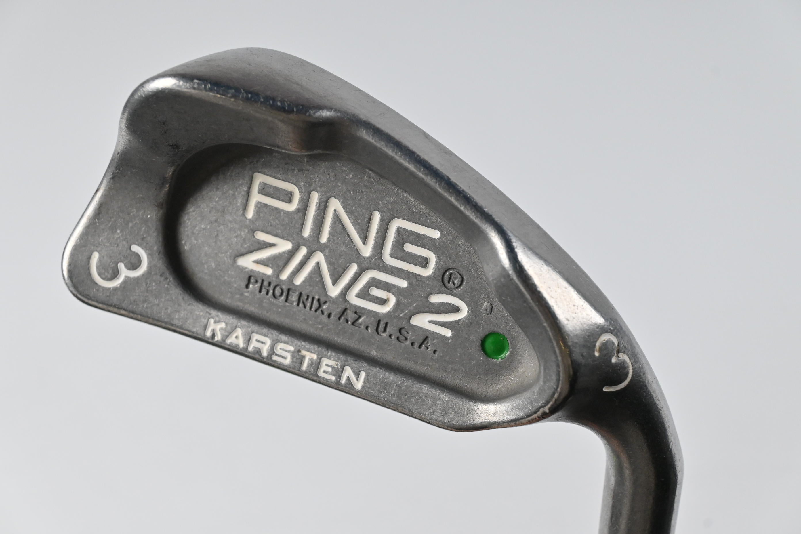 Ping Zing 2 #3 Iron / 20.5 Degree / Green Dot / Stiff Flex Ping Karsten JZ Shaft