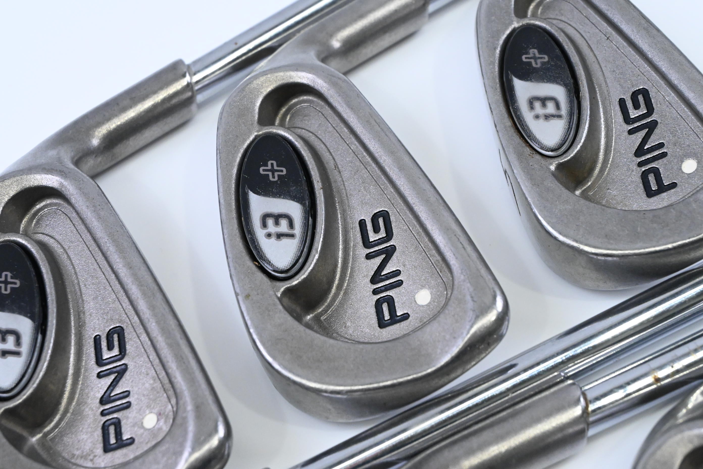 Ping i3+ Irons / 3-9 Iron / White Dot / Stiff Flex Steel Shafts