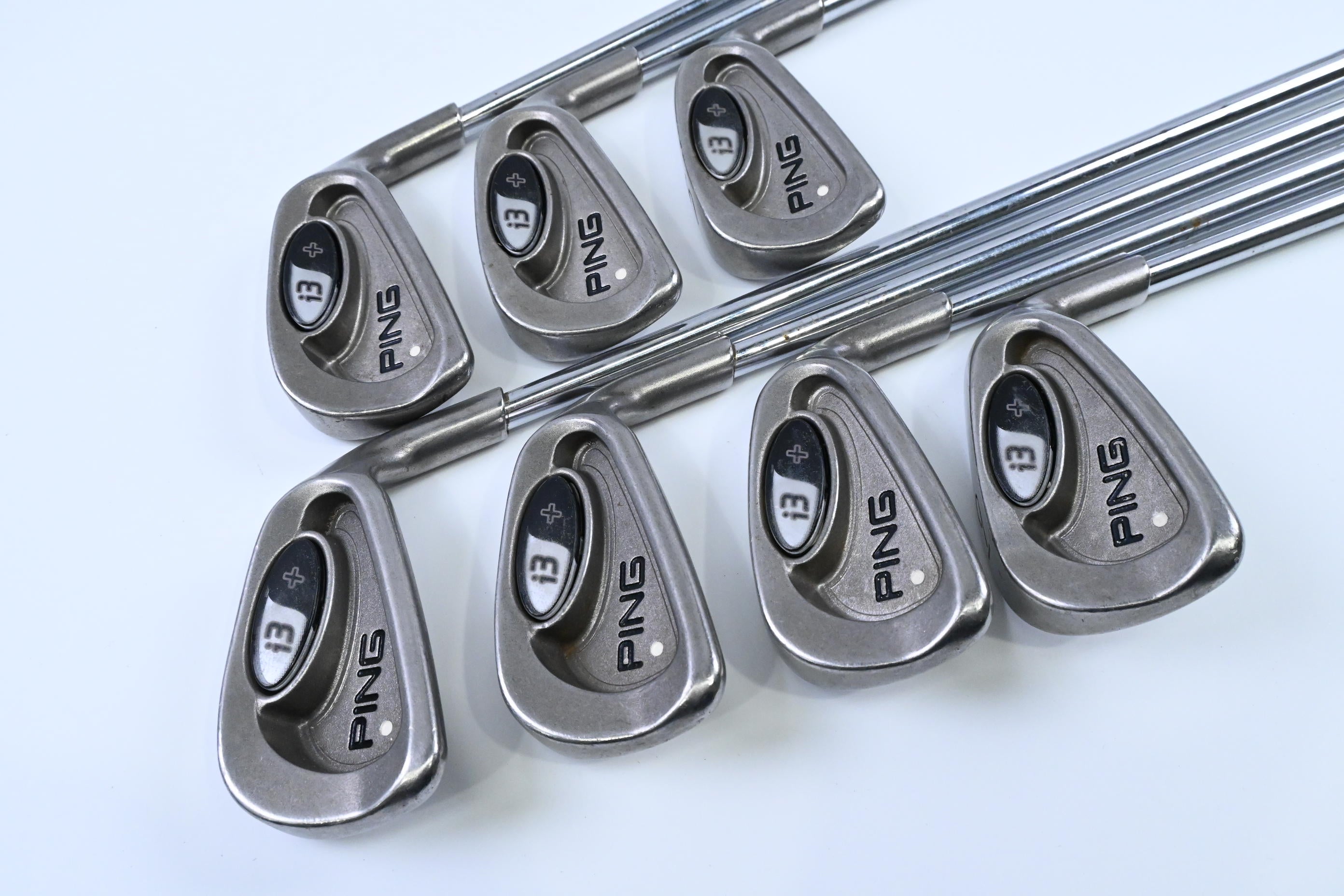 Ping i3+ Irons / 3-9 Iron / White Dot / Stiff Flex Steel Shafts