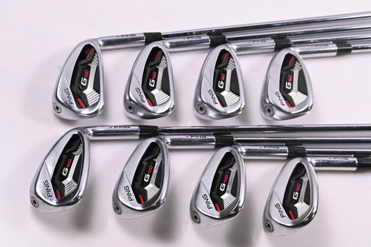 Ping G410 Irons / 5-PW+GW+SW / Red Dot / Regular Flex Ping AWT 2.0 Shafts